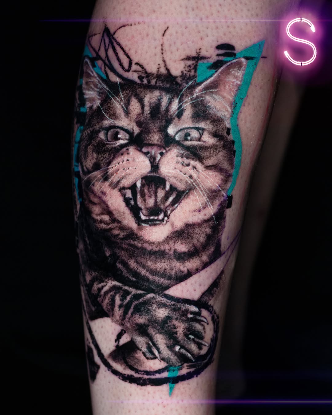 Tattoo by @mrsassy_tattoos — realism, trash_polka
