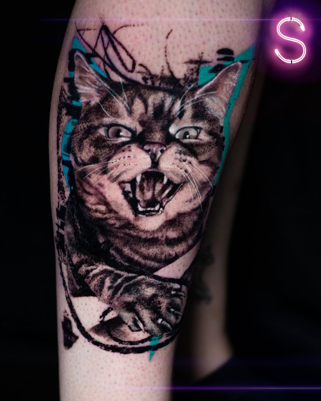 Tattoo by @mrsassy_tattoos — realism, trash_polka