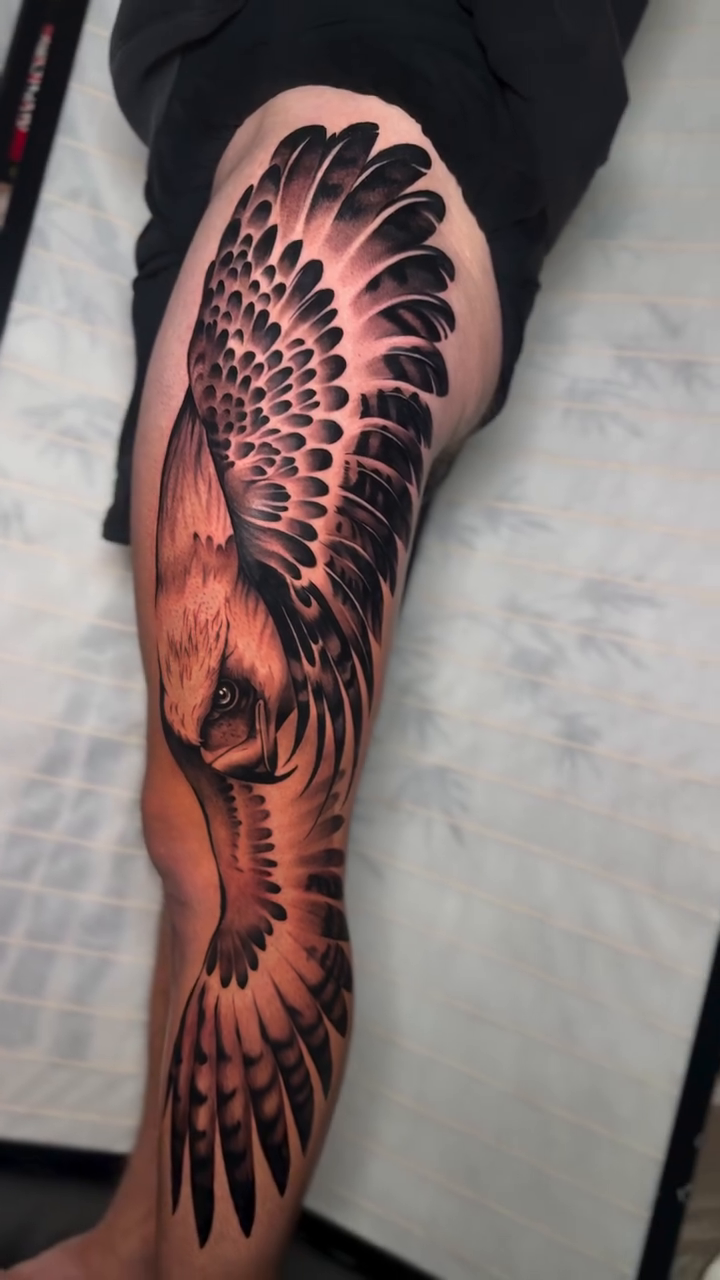 Tattoo by @alandras.art โ black_and_grey, realism