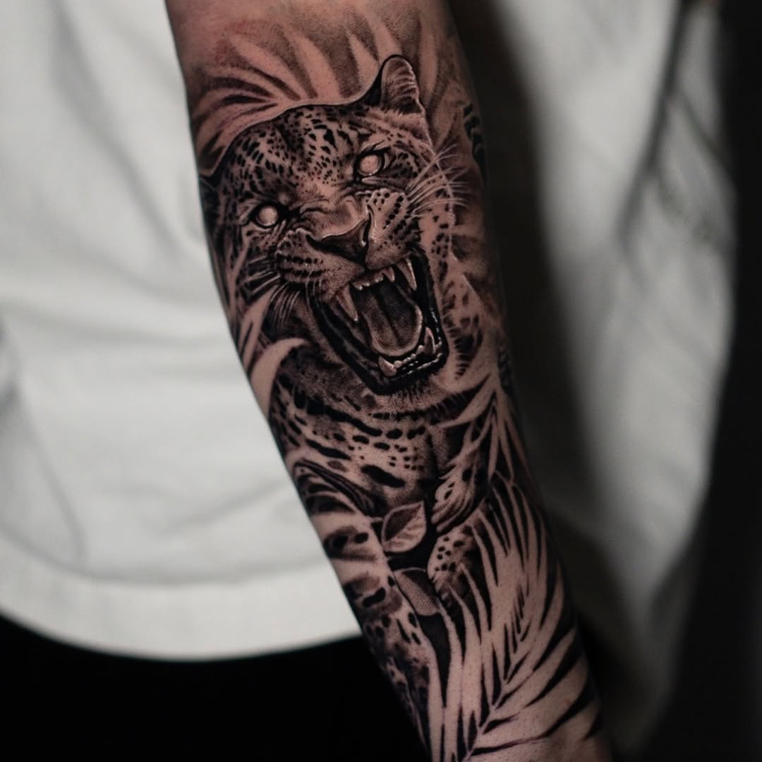 Tattoo by @markvatatattoo โ realism, black_and_grey