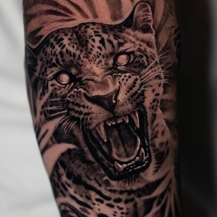 Tattoo by @markvatatattoo โ realism, black_and_grey