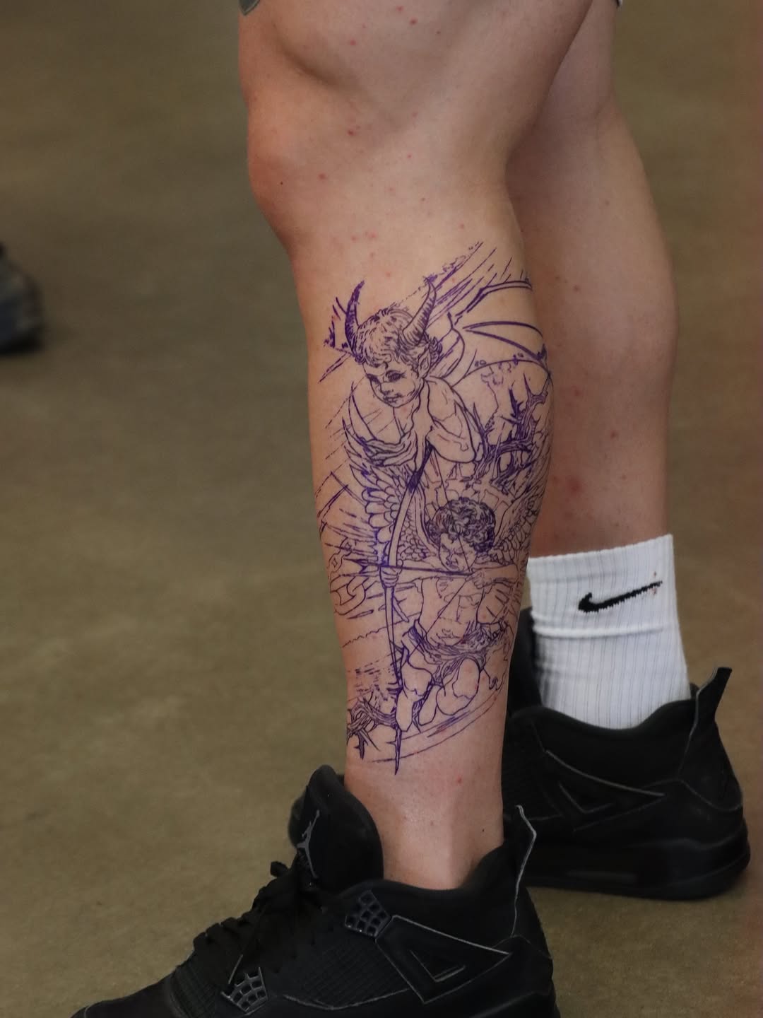 Tattoo by @inklayr β illustrative, black_and_grey