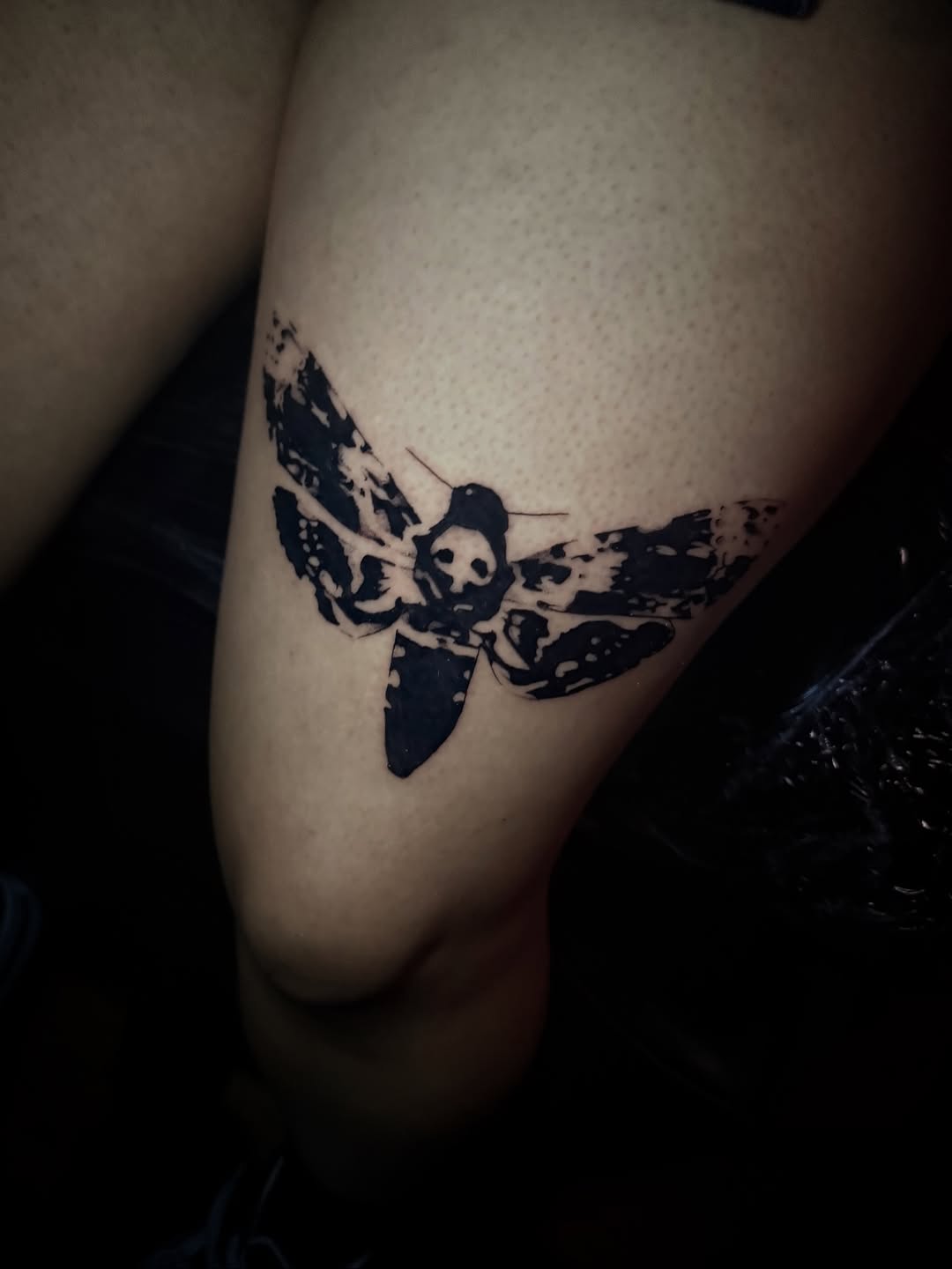 Tattoo by @halfwit__ — blackwork