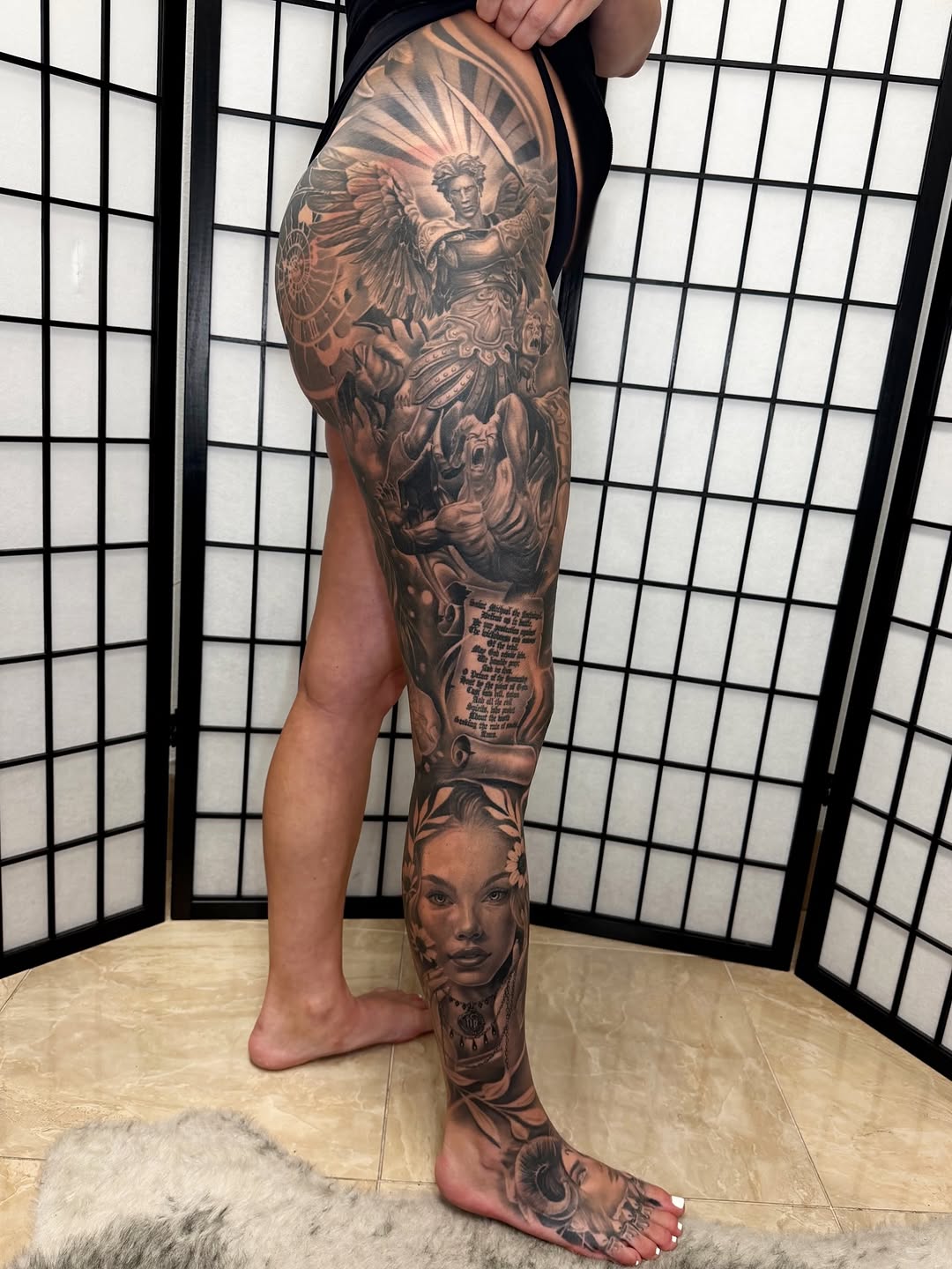 Tattoo by @freshink_tat2 — realism, black_and_grey
