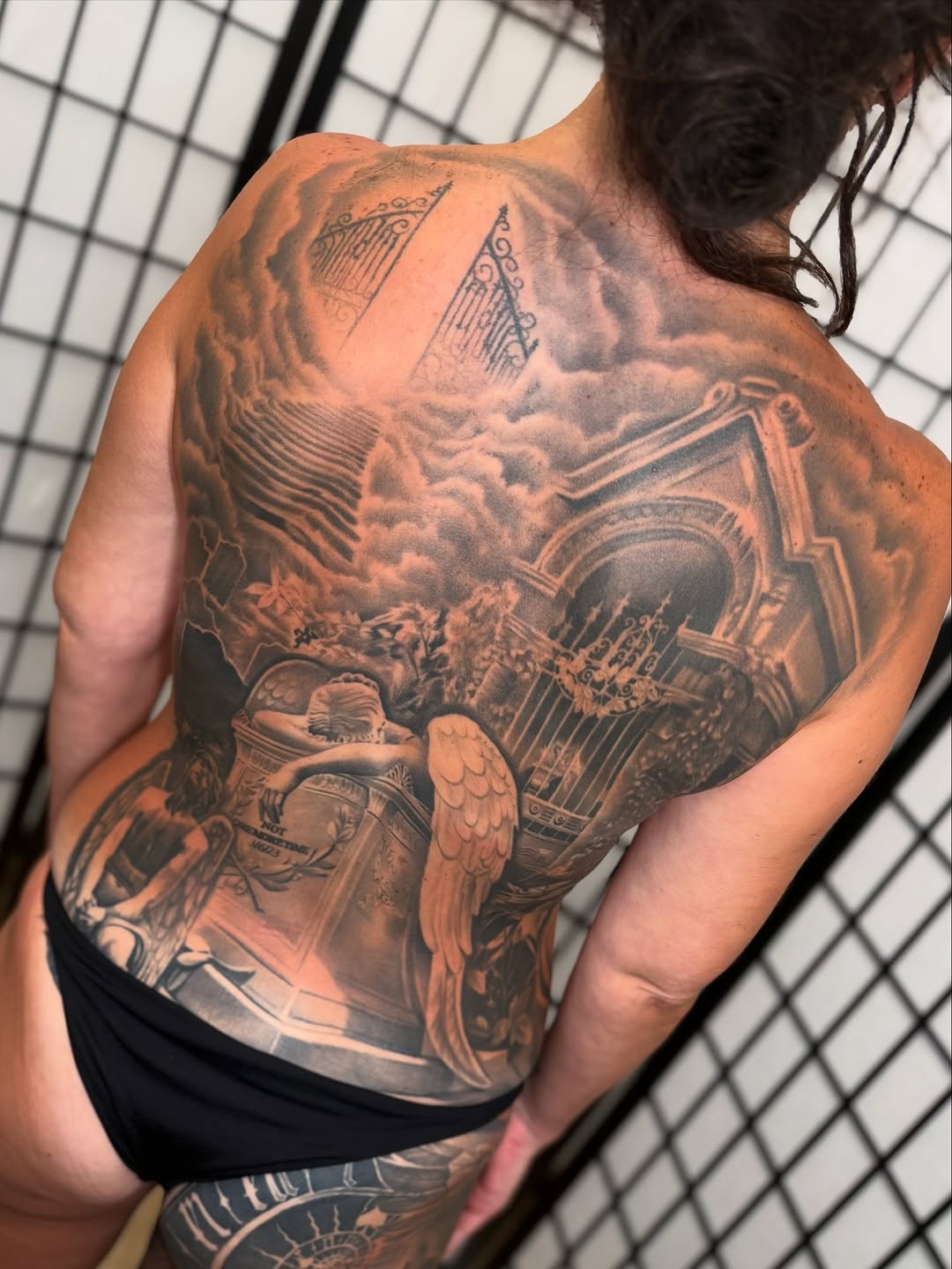 Tattoo by @freshink_tat2 — black_and_grey, realism