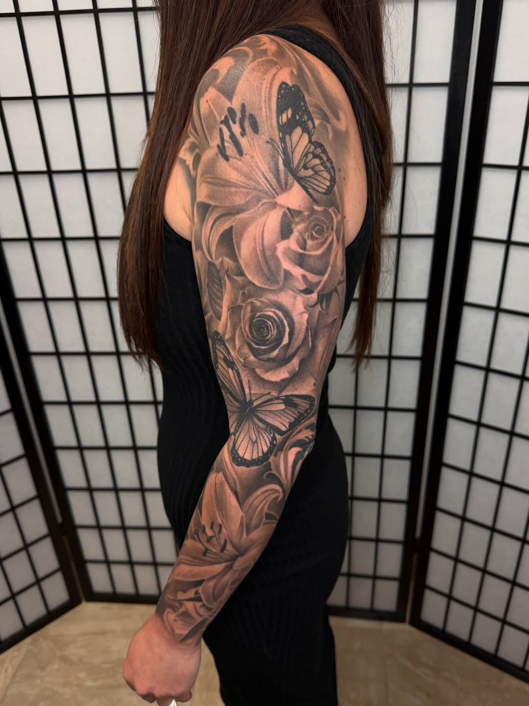 Tattoo by @freshink_tat2 — black_and_grey, realism