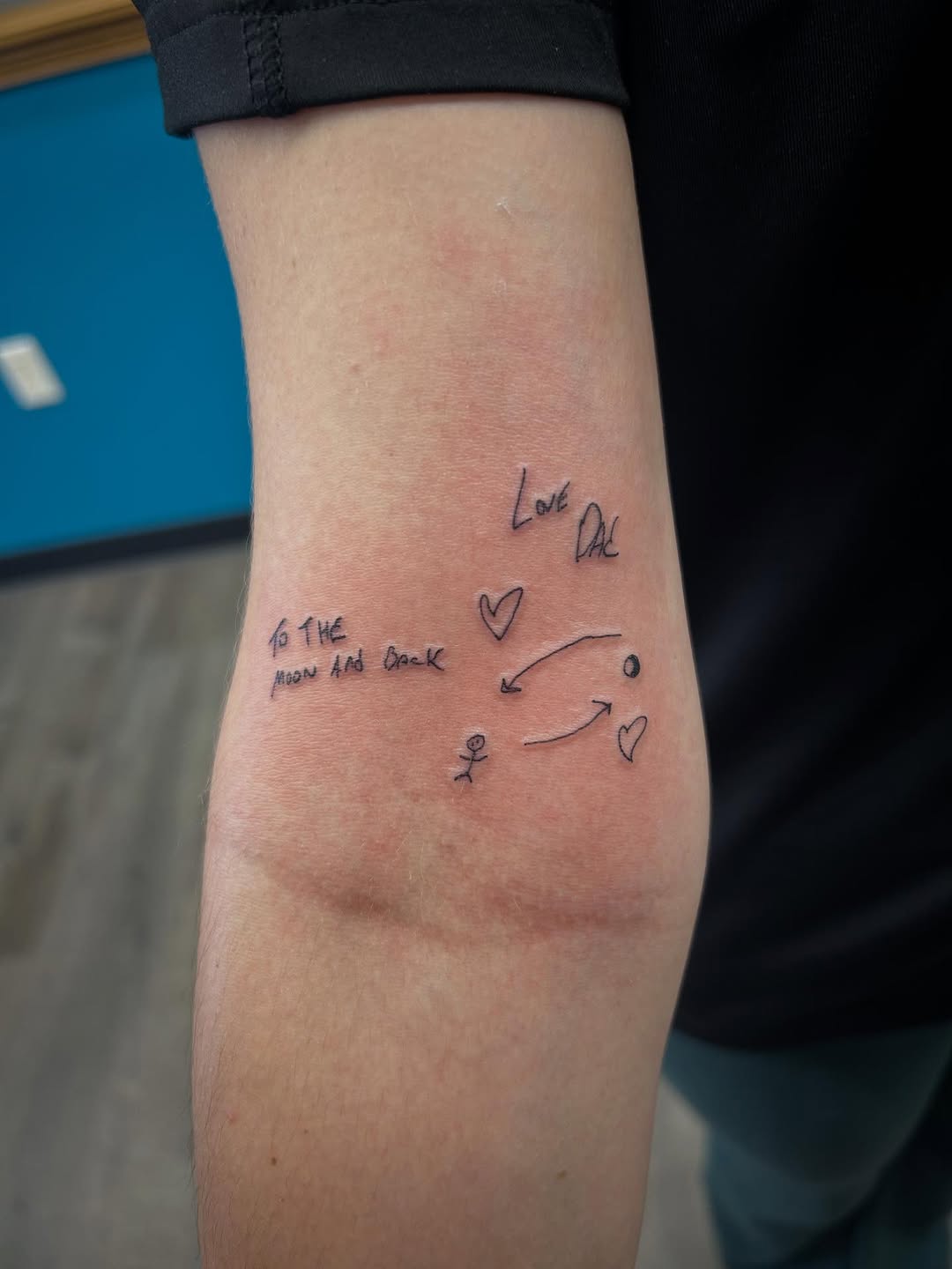 Tattoo by @maddiedoestattoos — lettering_script, fine_line