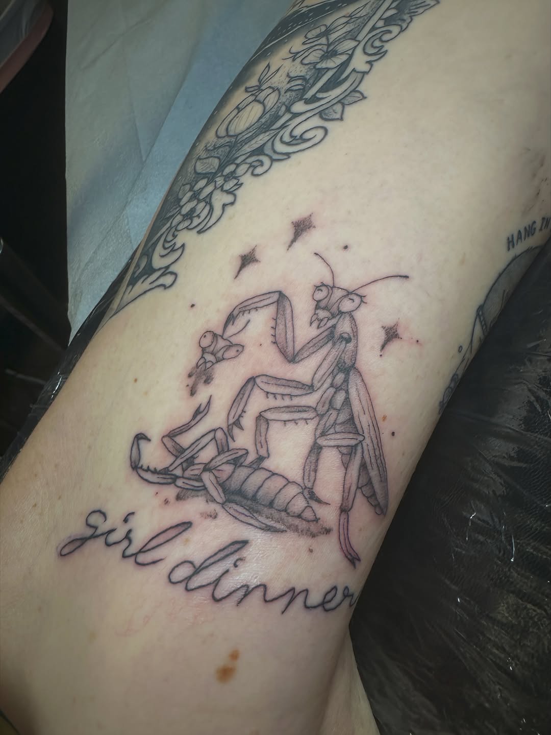 Tattoo by @luisamarigold — illustrative, lettering_script