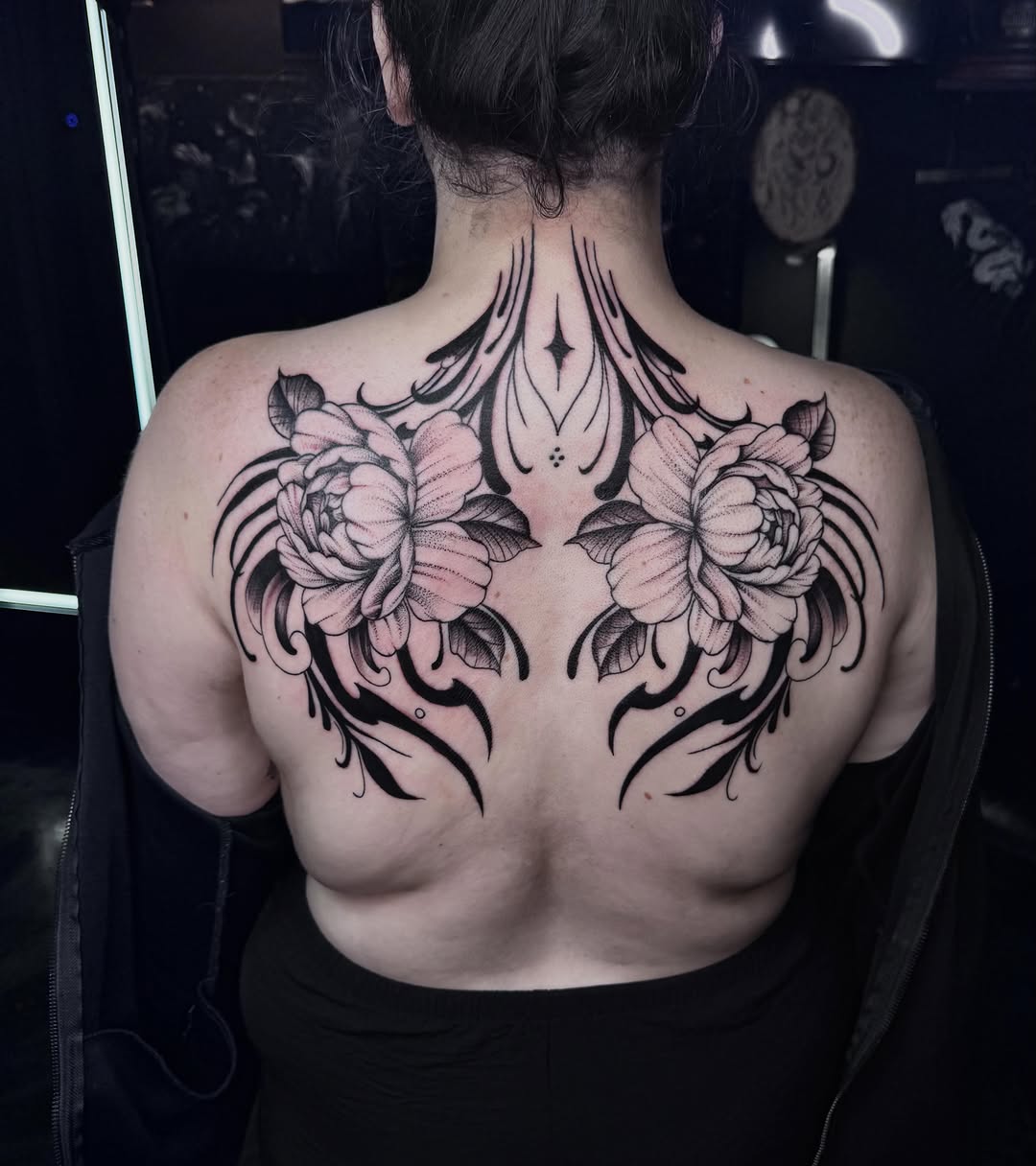 Tattoo by @colby_tattoos — black_and_grey, ornamental
