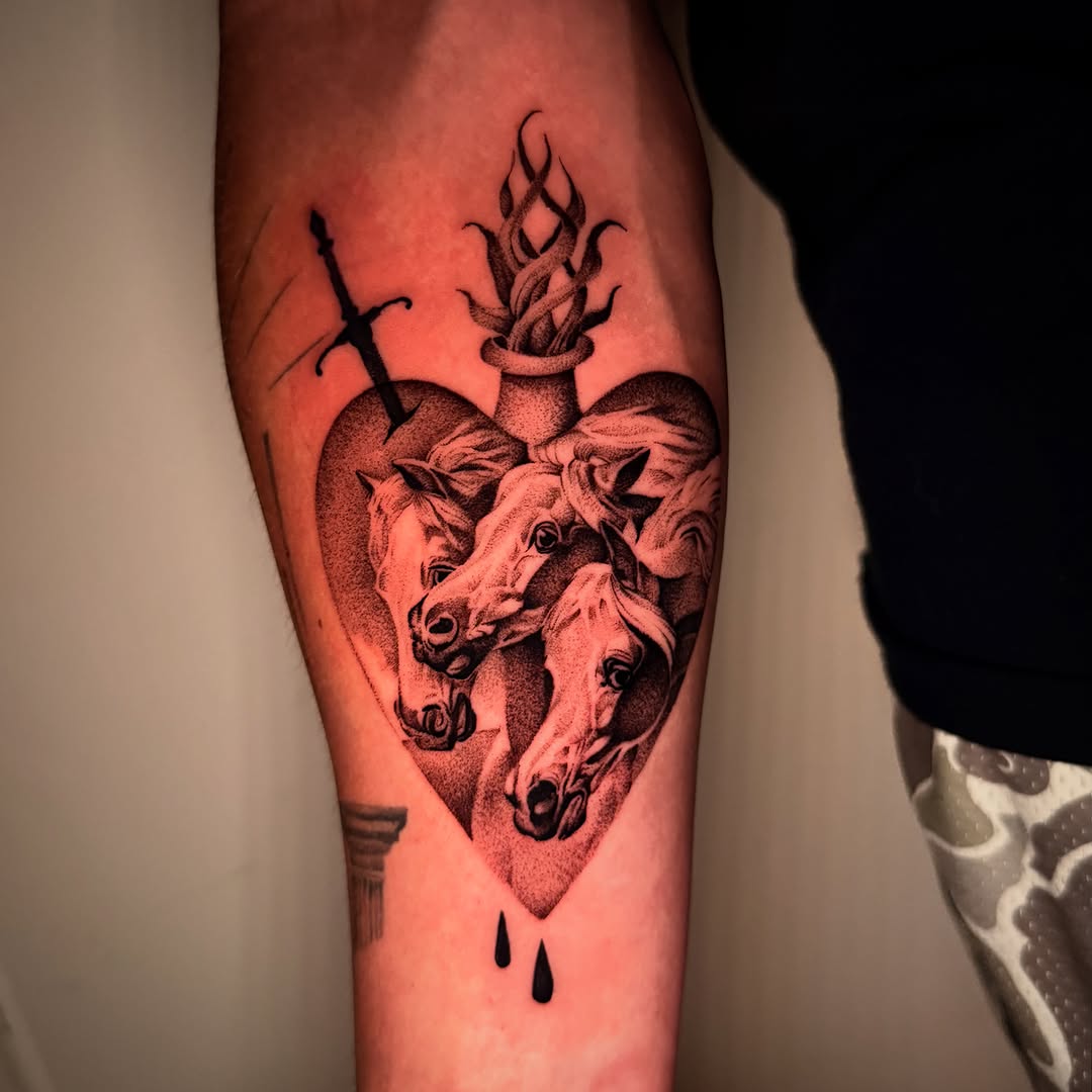 Tattoo by @blank__canvas__ink — blackwork, illustrative