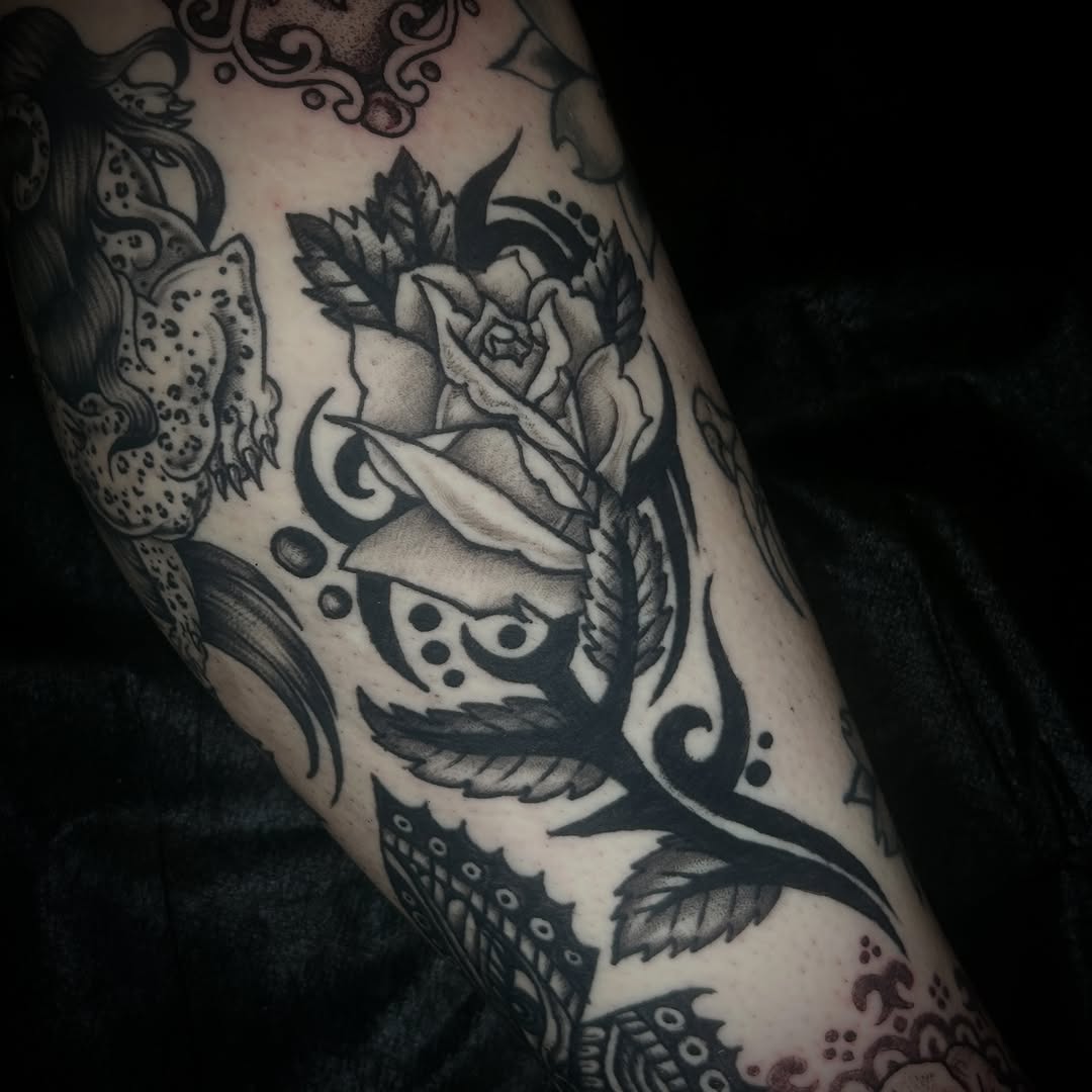 Tattoo by @tatmccoy — black_and_grey, illustrative