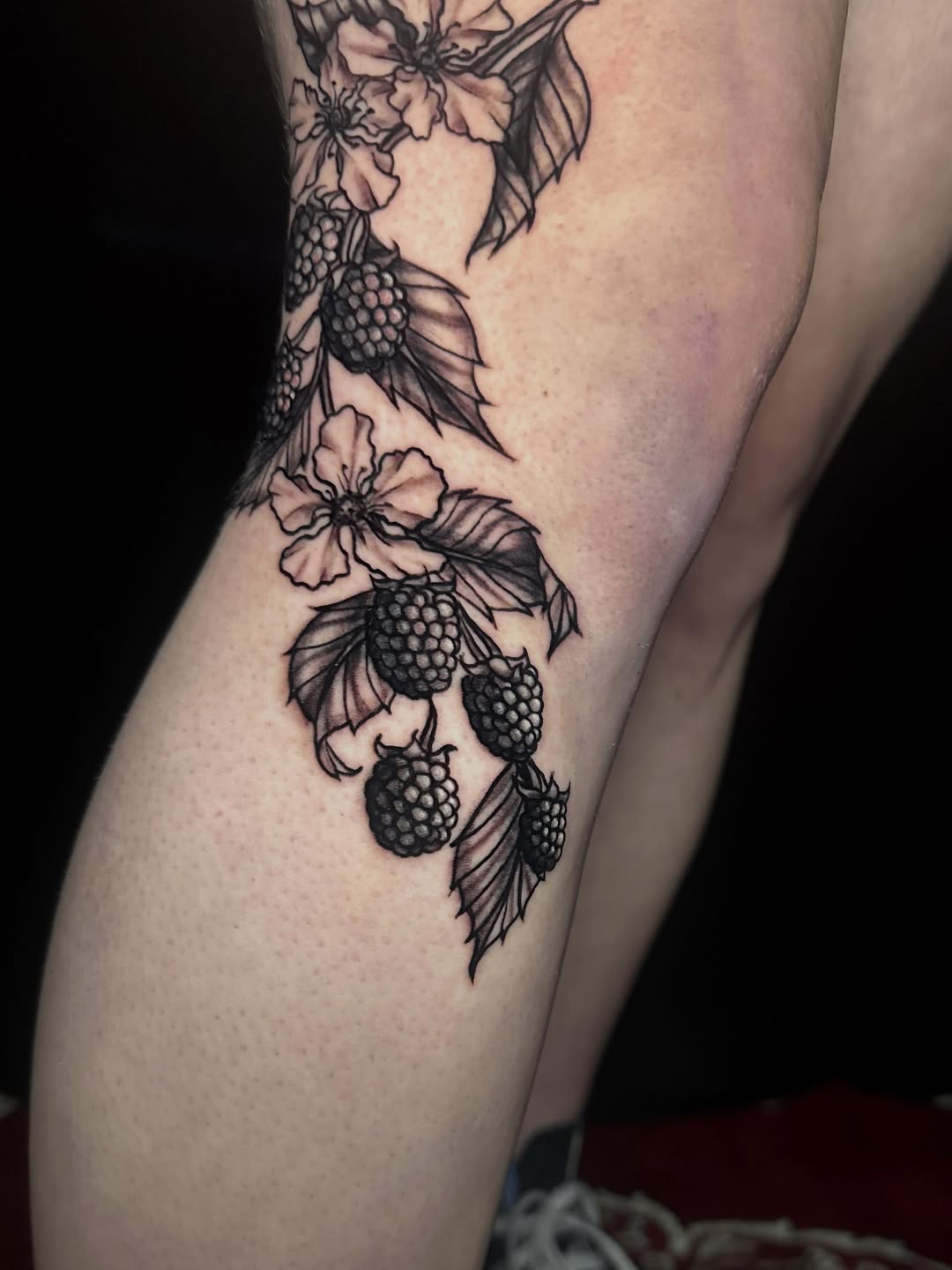 Tattoo by @stabbed.by.kai — black_and_grey, realism