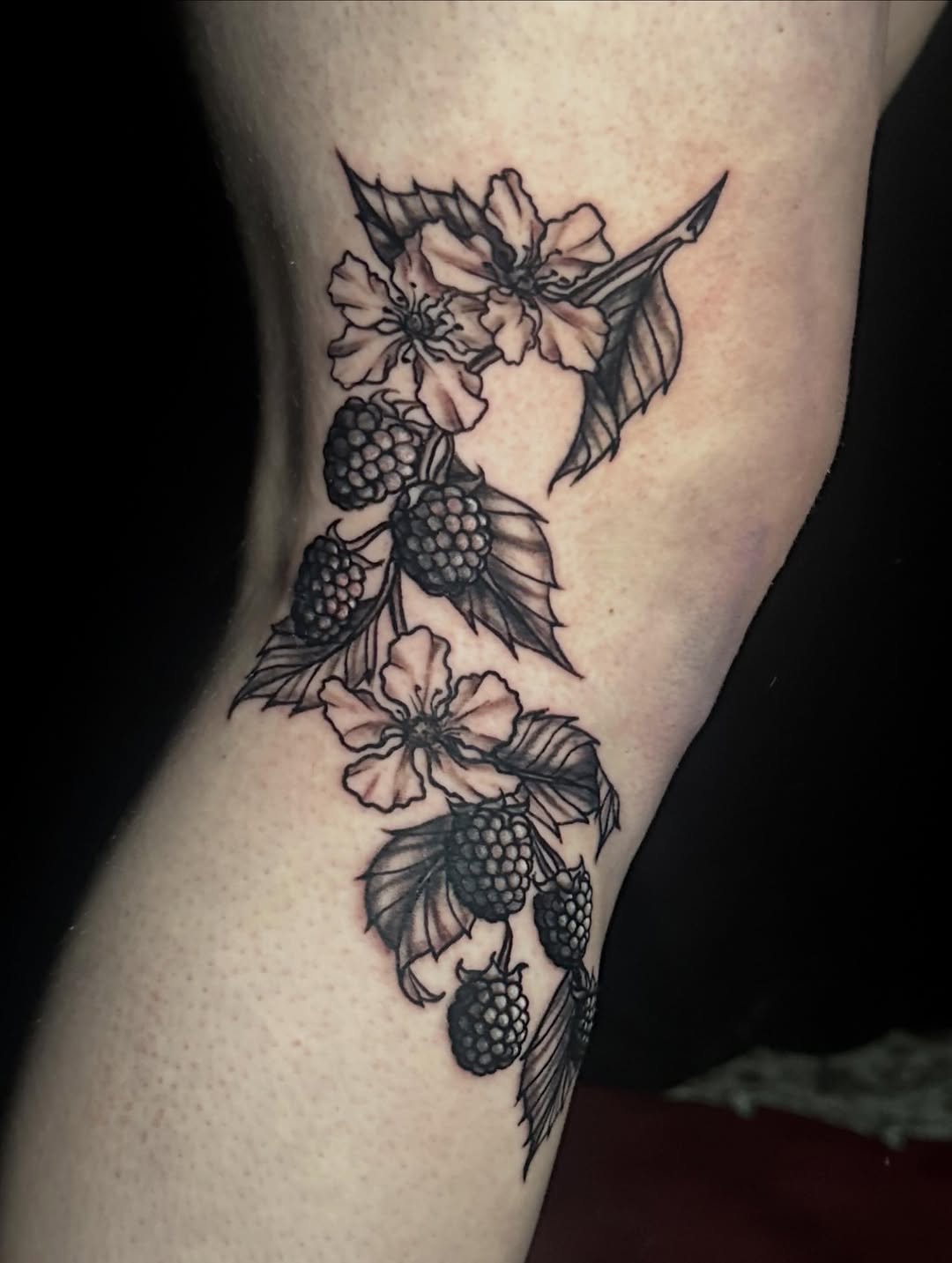 Tattoo by @stabbed.by.kai — black_and_grey, fine_line