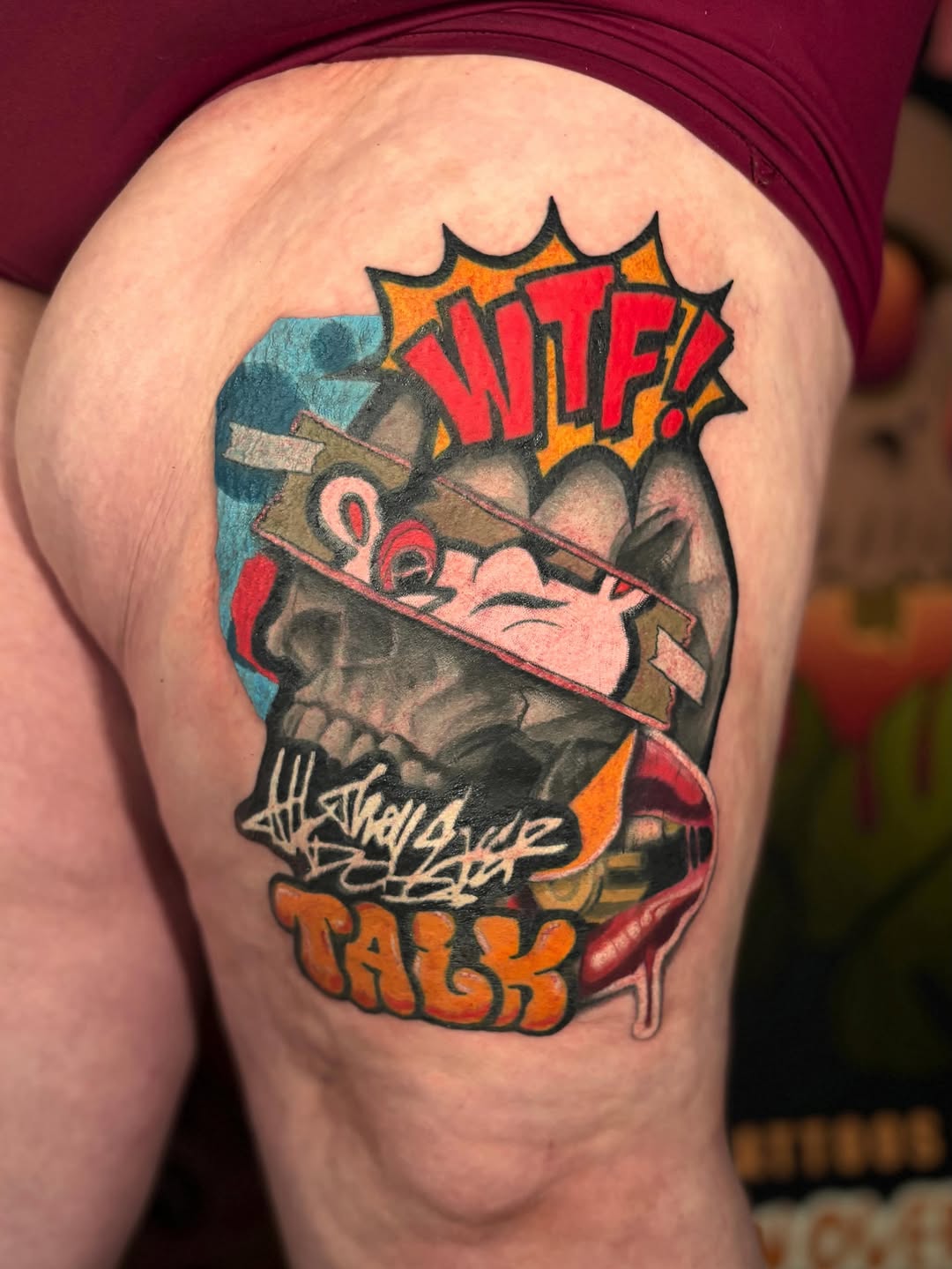 Tattoo by @slushtattoos โ trash_polka