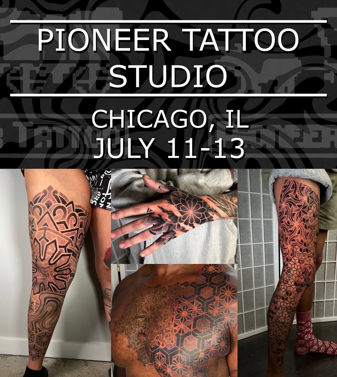 Tattoo by @thebig_rosstattoo — geometric, dotwork
