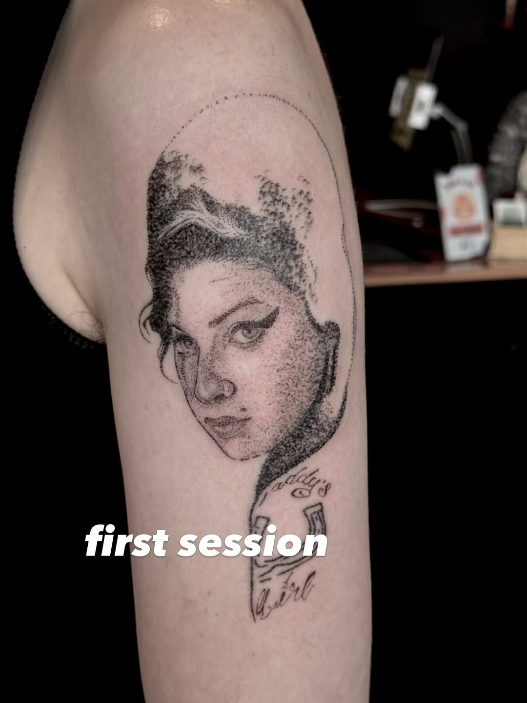 Tattoo by @forrestattoos β realism, black_and_grey