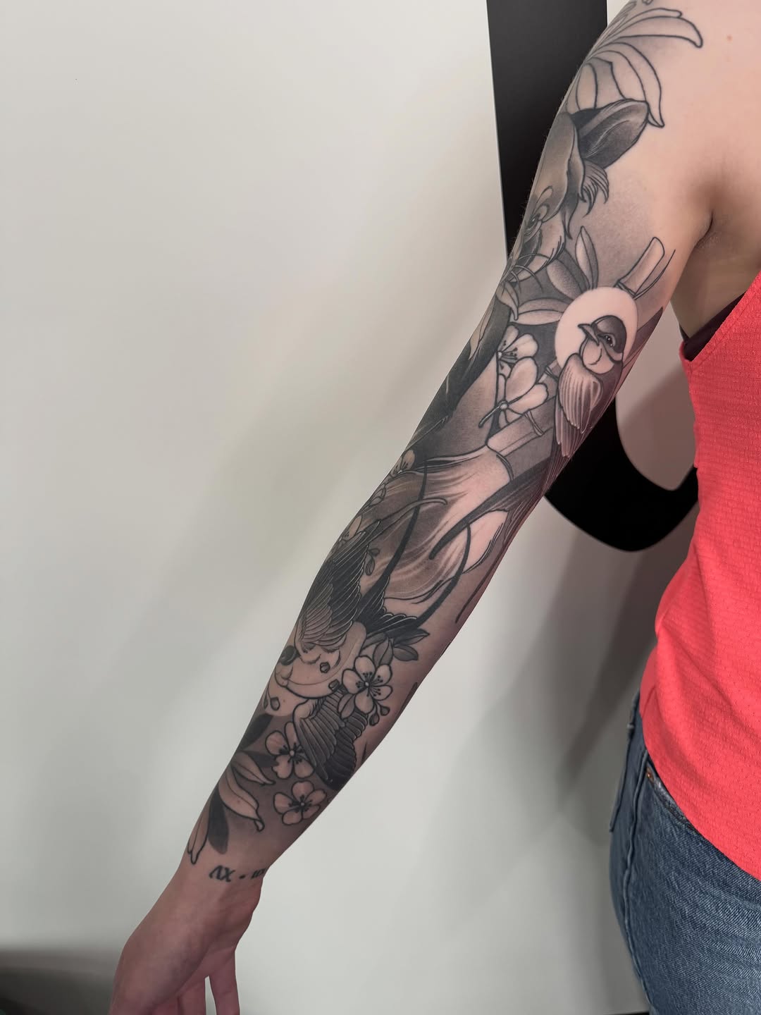 Tattoo by @anne_core — japanese_irezumi, black_and_grey
