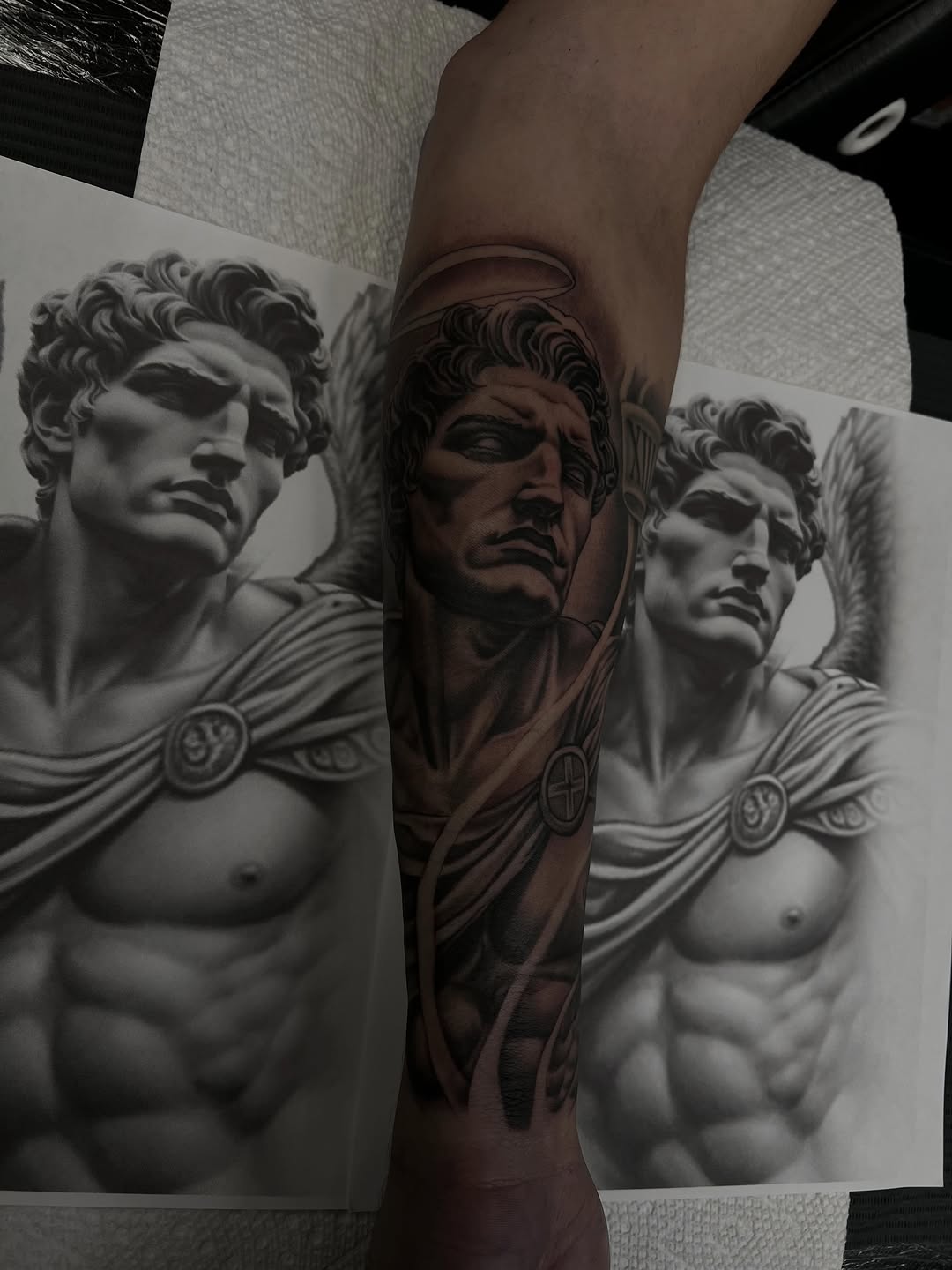 Tattoo by @donhugotattoo โ realism, black_and_grey
