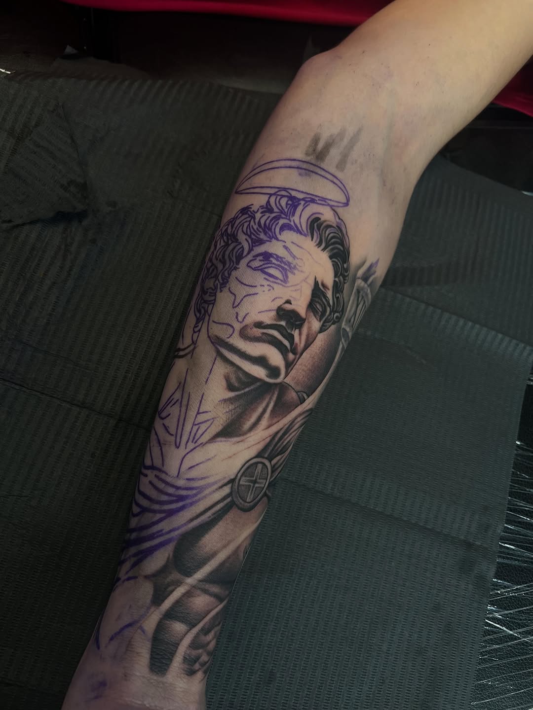 Tattoo by @donhugotattoo โ realism, black_and_grey
