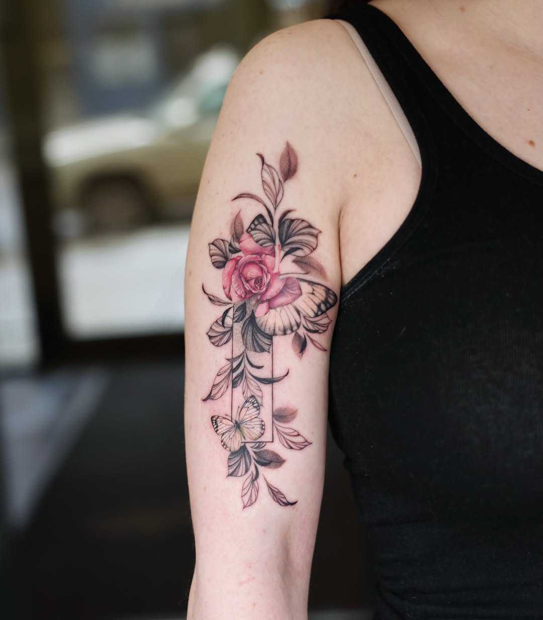 Tattoo by @doraahuuu.art — illustrative, fine_line