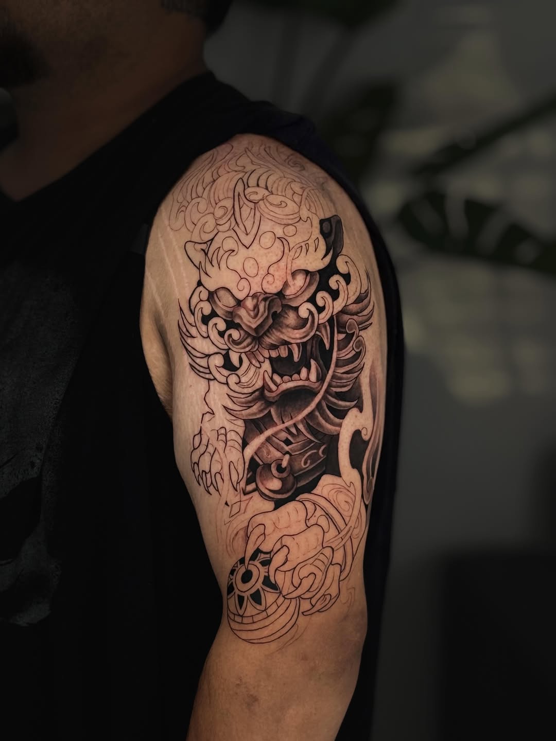 Tattoo by @kai_inkk — japanese_irezumi, black_and_grey