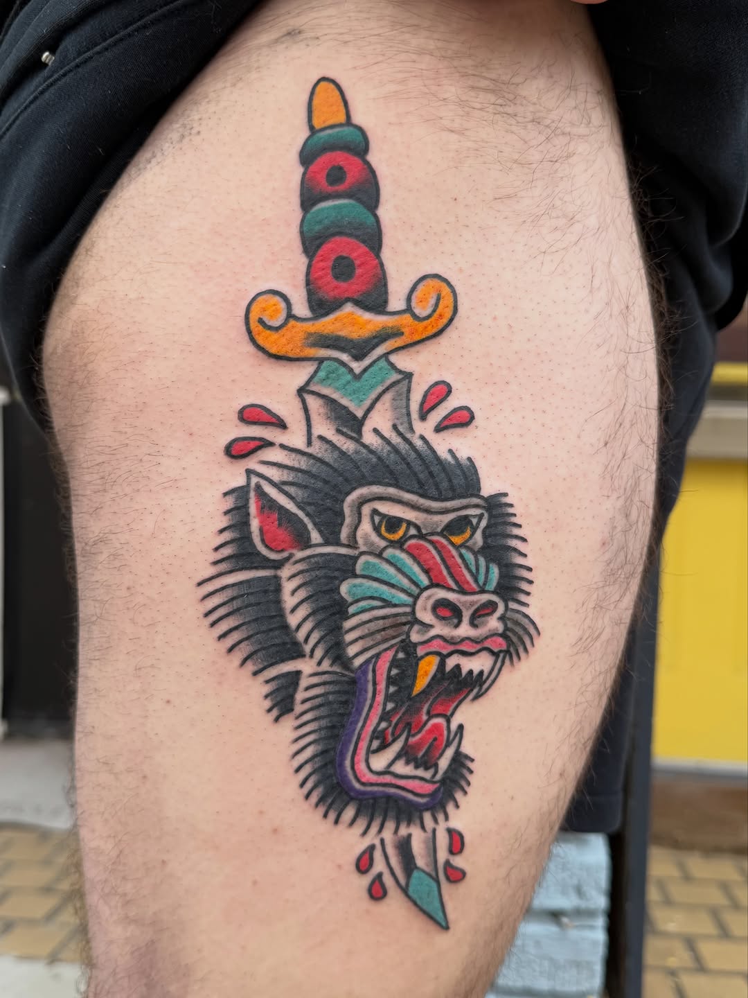 Tattoo by @_bananaz._ — american_traditional, illustrative