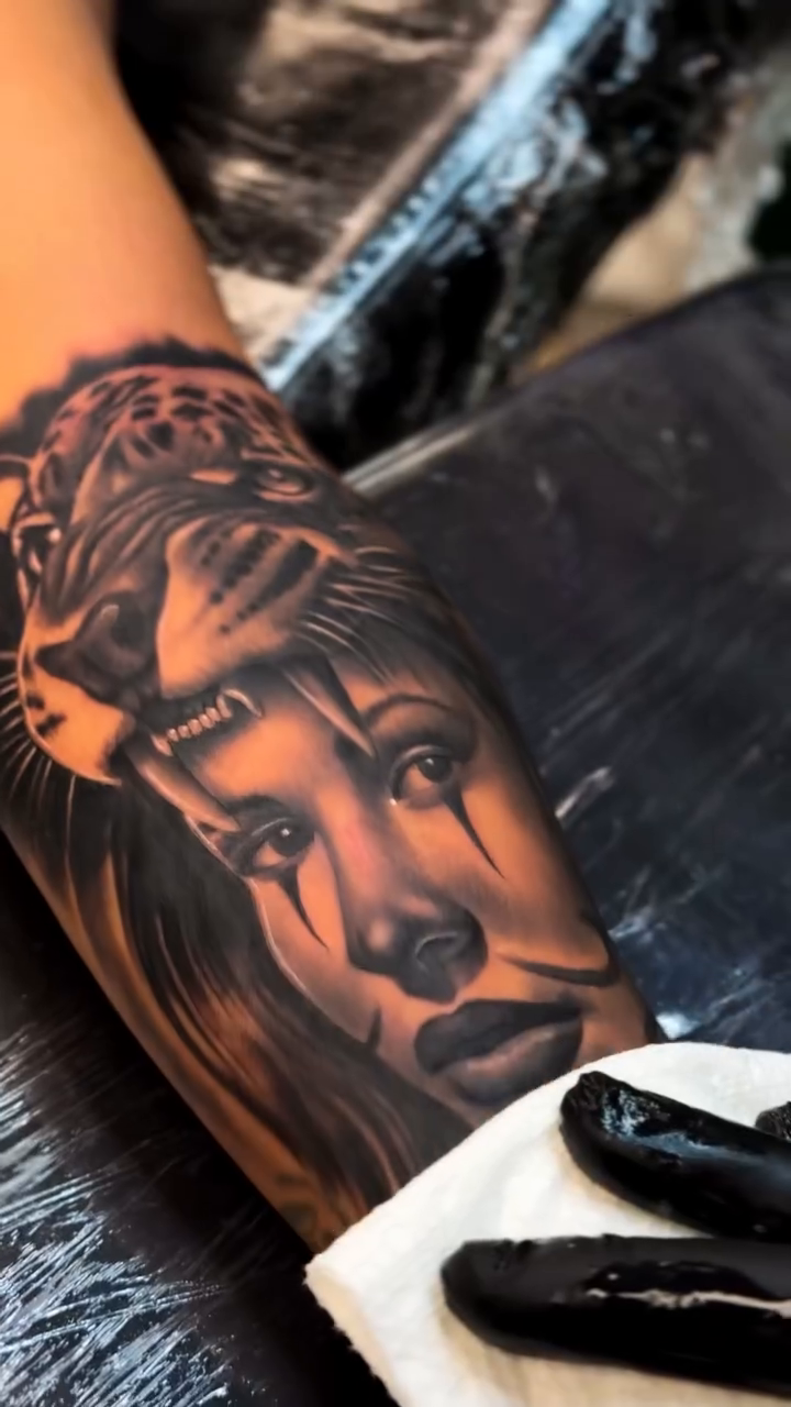 Tattoo by @nickcordovatattoos — realism, black_and_grey