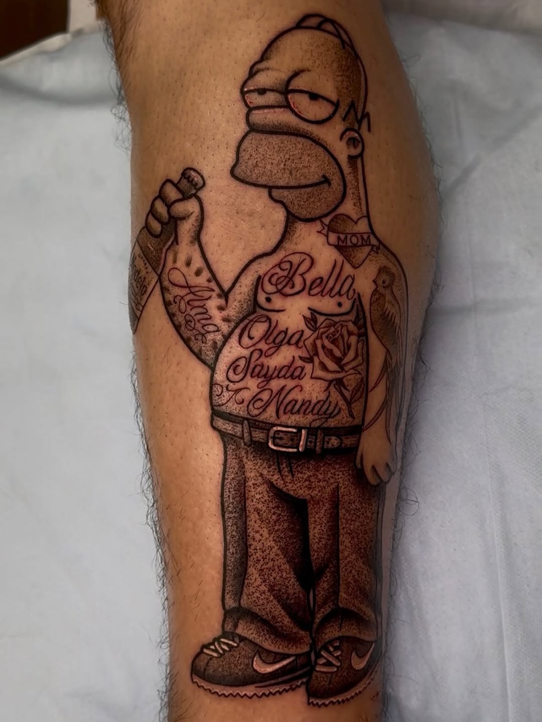 Tattoo by @tattoosby.ruben — chicano, lettering_script