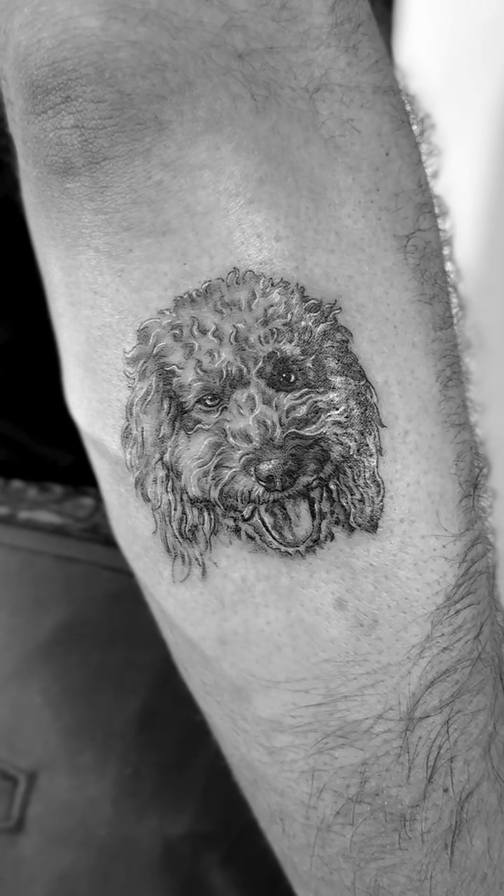 Tattoo by @rossclarktattoos — black_and_grey, realism