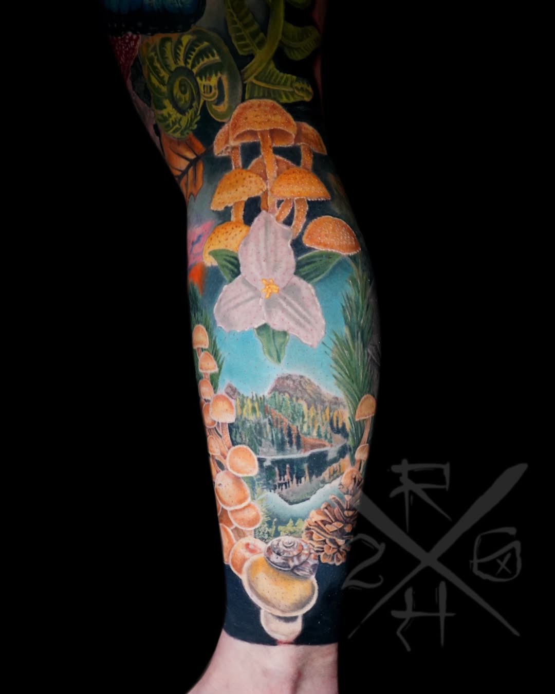 Tattoo by @ryan_hammond — realism, botanical