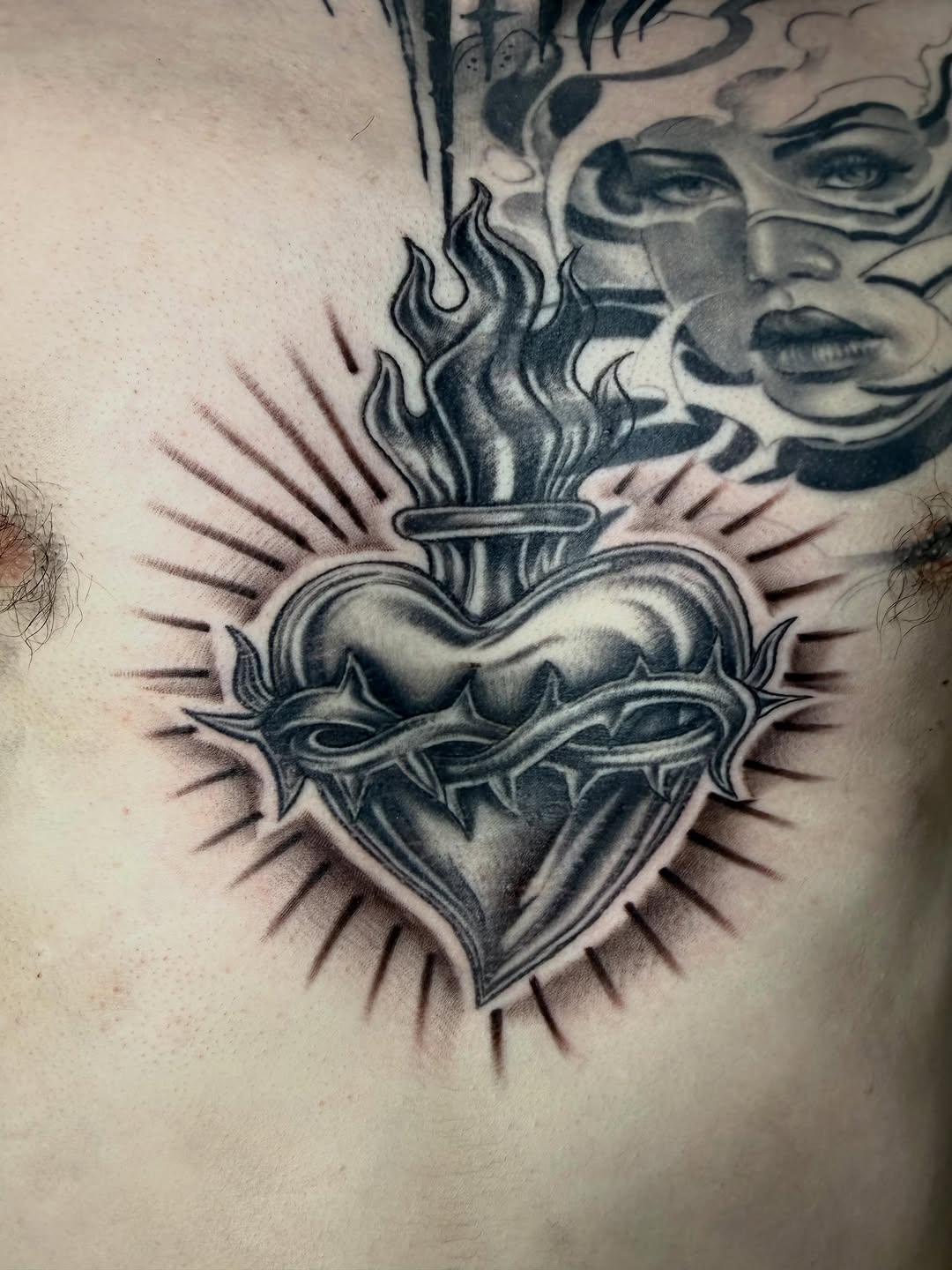 Tattoo by @kimtattoos_wslv — black_and_grey