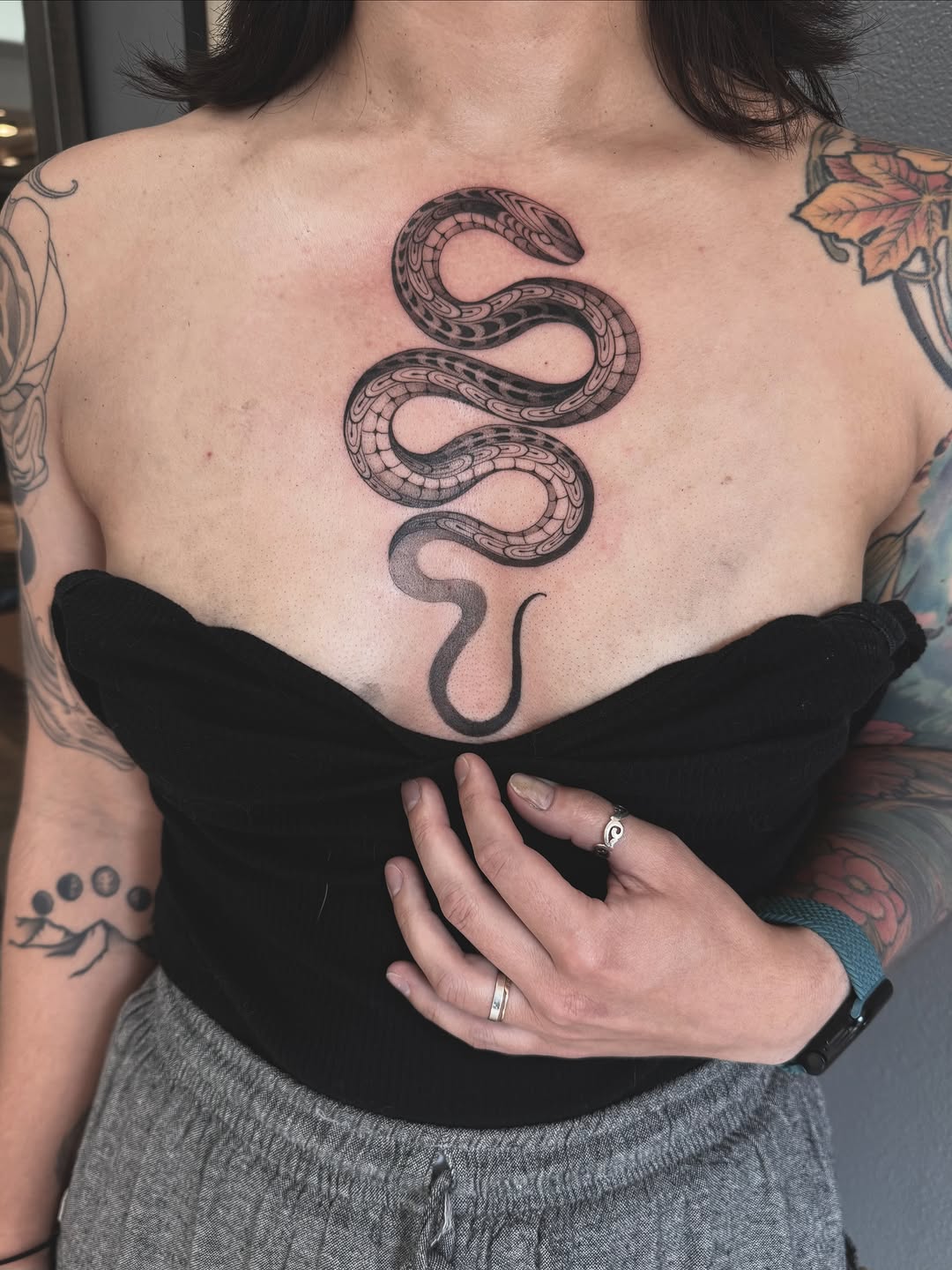 Tattoo by @blacklambx — black_and_grey, ornamental