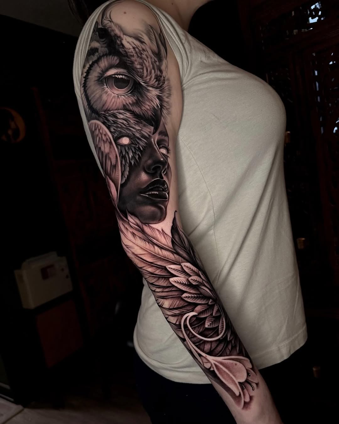 Tattoo by @_snacksy — realism, black_and_grey