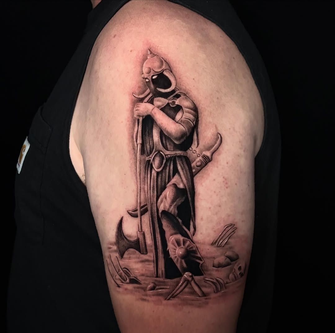 Tattoo by @leeranco_tattoos โ black_and_grey, realism