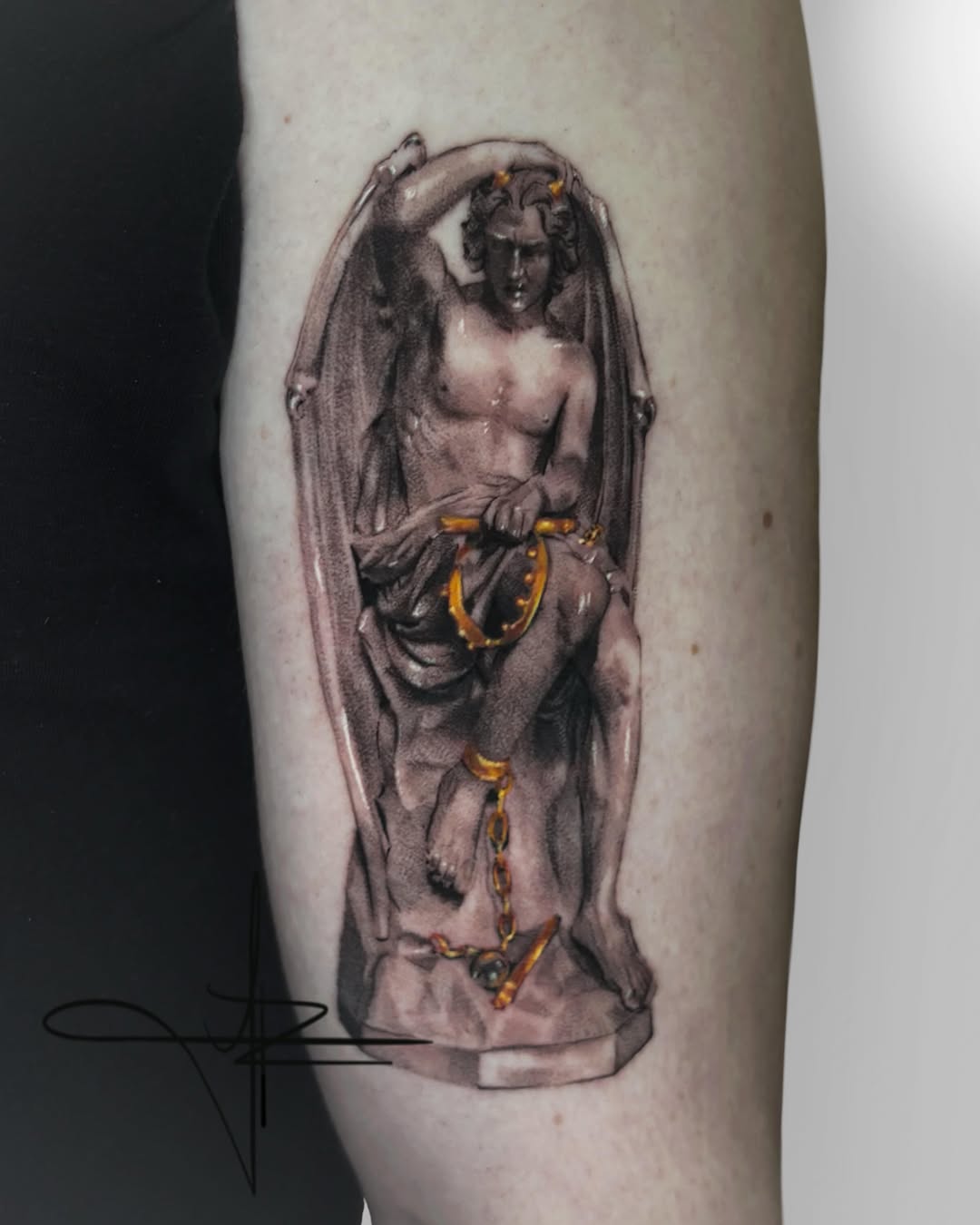 Tattoo by @jazz_rosetattoos — realism, black_and_grey