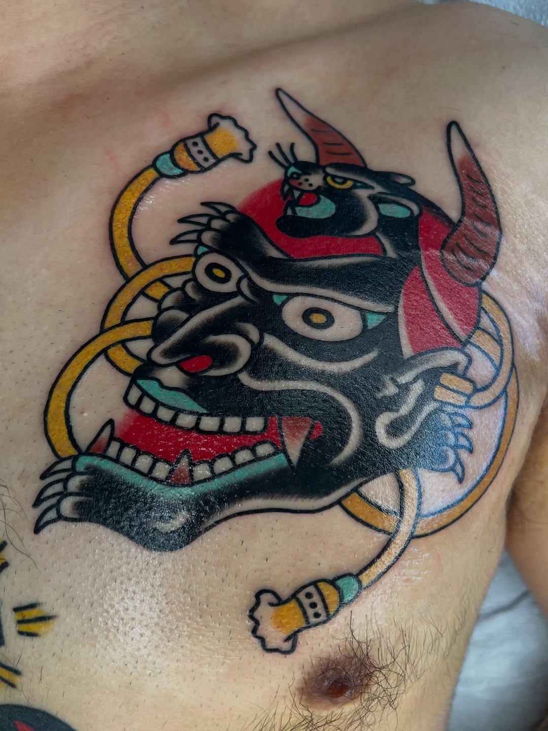 Tattoo by @m_montoya — american_traditional, illustrative