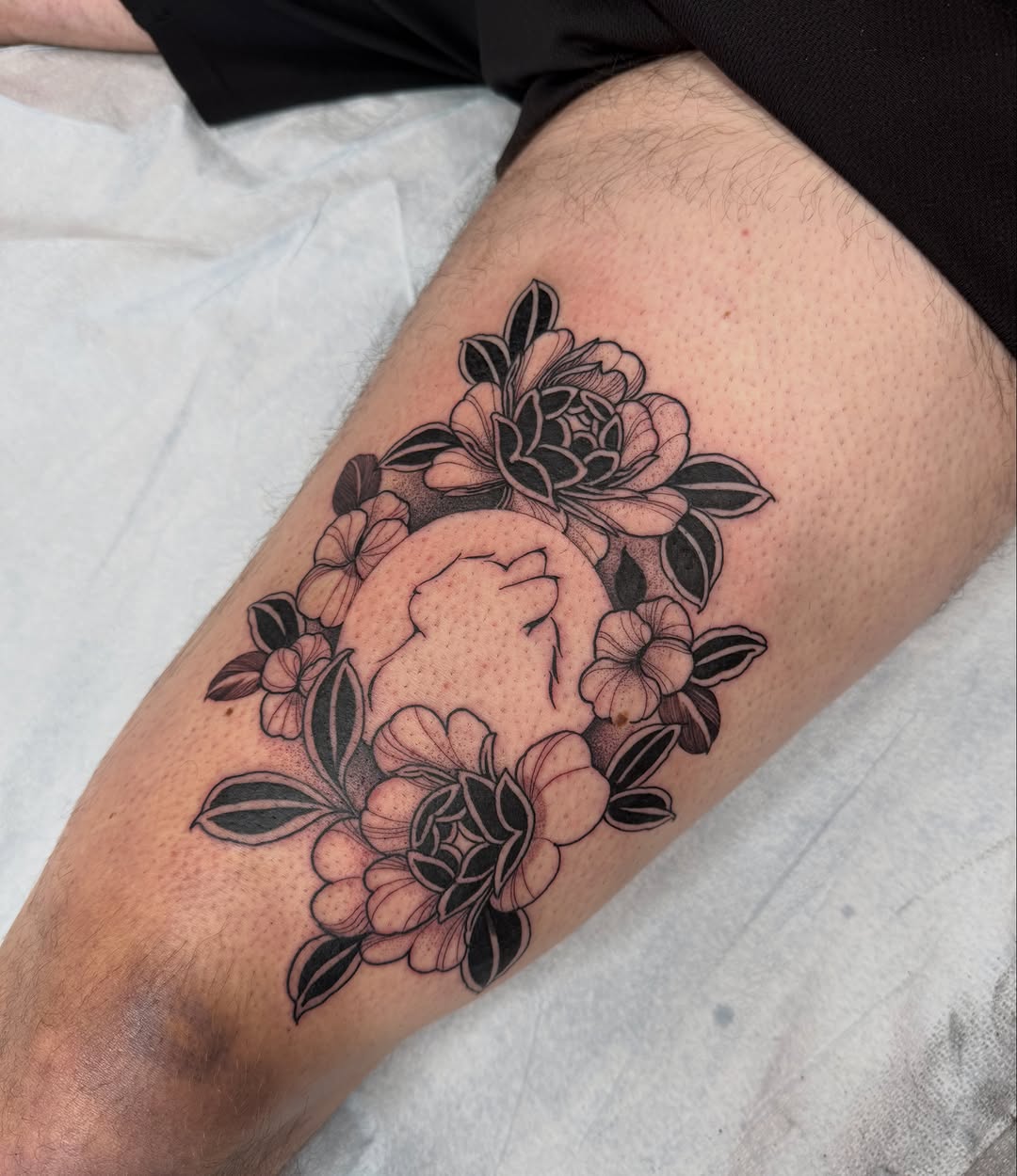 Tattoo by @miketa_tattoo — black_and_grey, fine_line