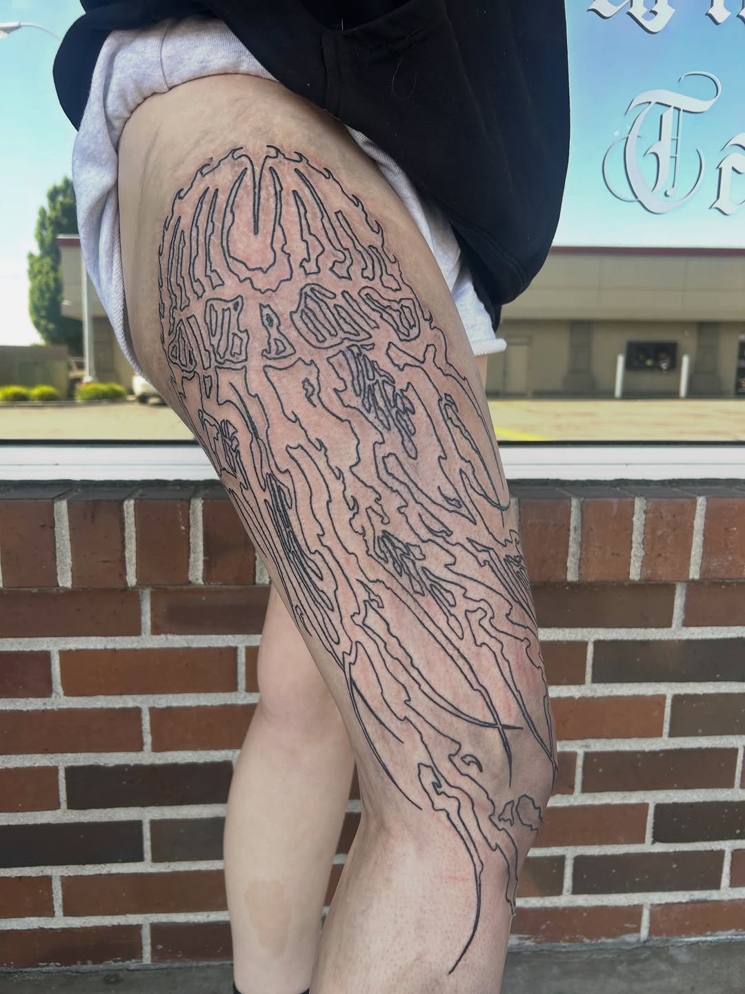 Tattoo by @dokkaebi_ink — blackwork