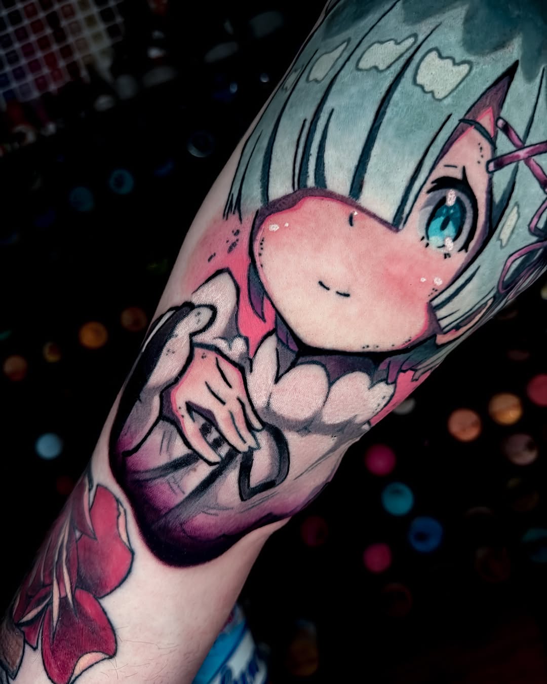 Tattoo by @skeleto.regnare β anime, new_school