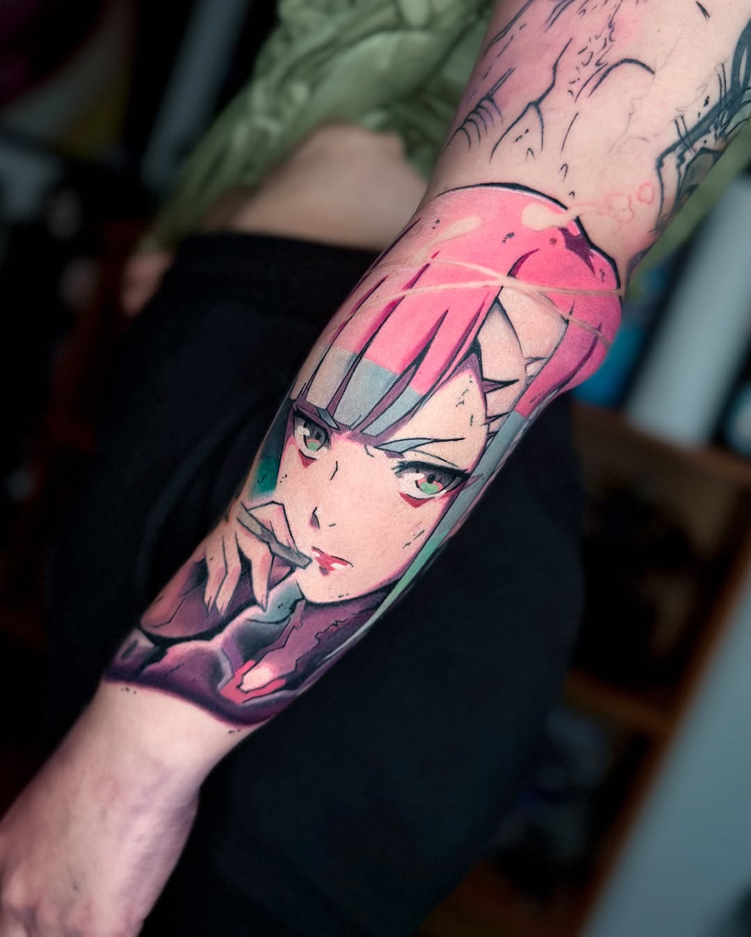 Tattoo by @skeleto.regnare β anime, new_school