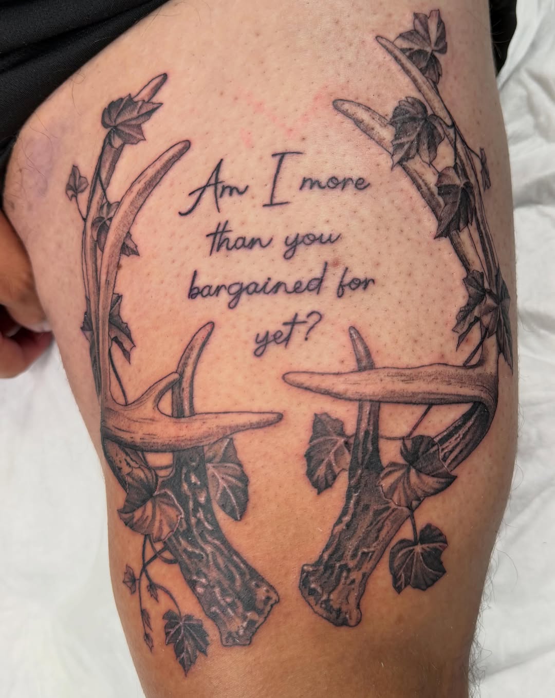 Tattoo by @tattoos_by_angiiee — lettering_script, black_and_grey