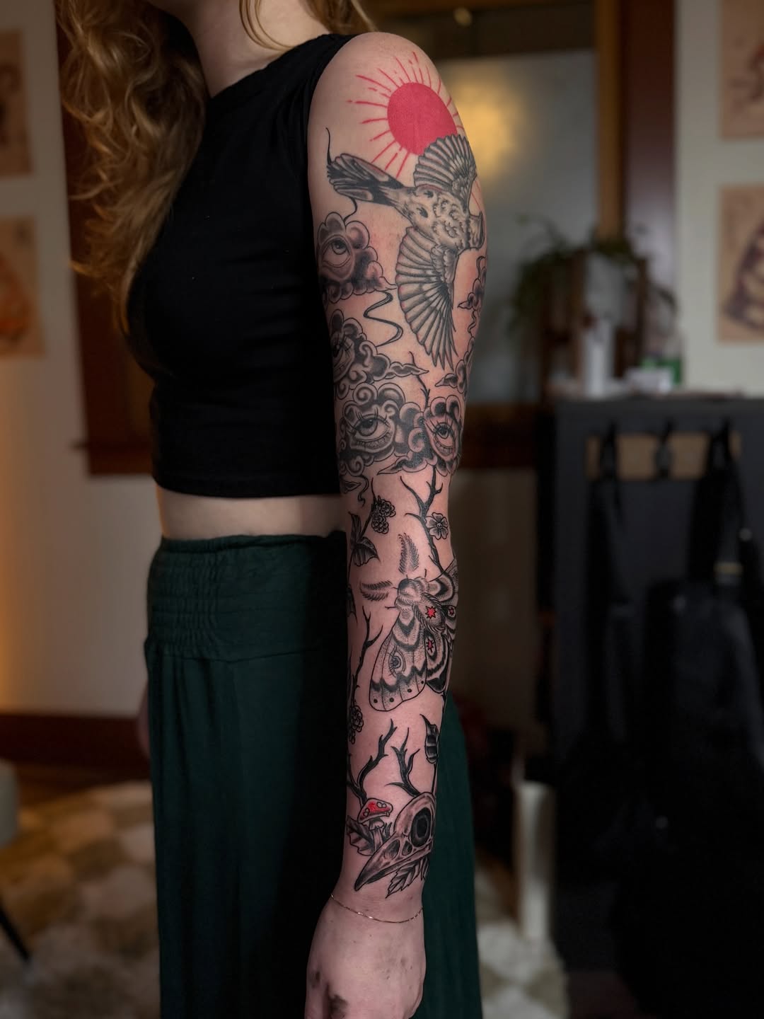 Tattoo by @cjamtattoos — illustrative, black_and_grey