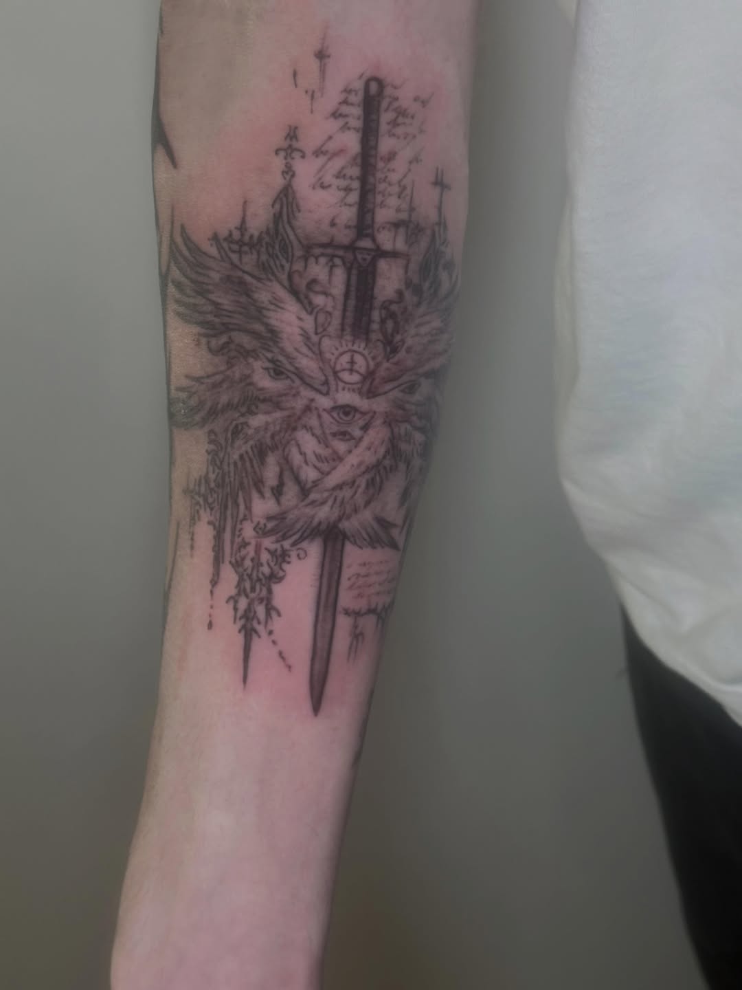 Tattoo by @javier_jimenez_tattoo_ — black_and_grey, illustrative