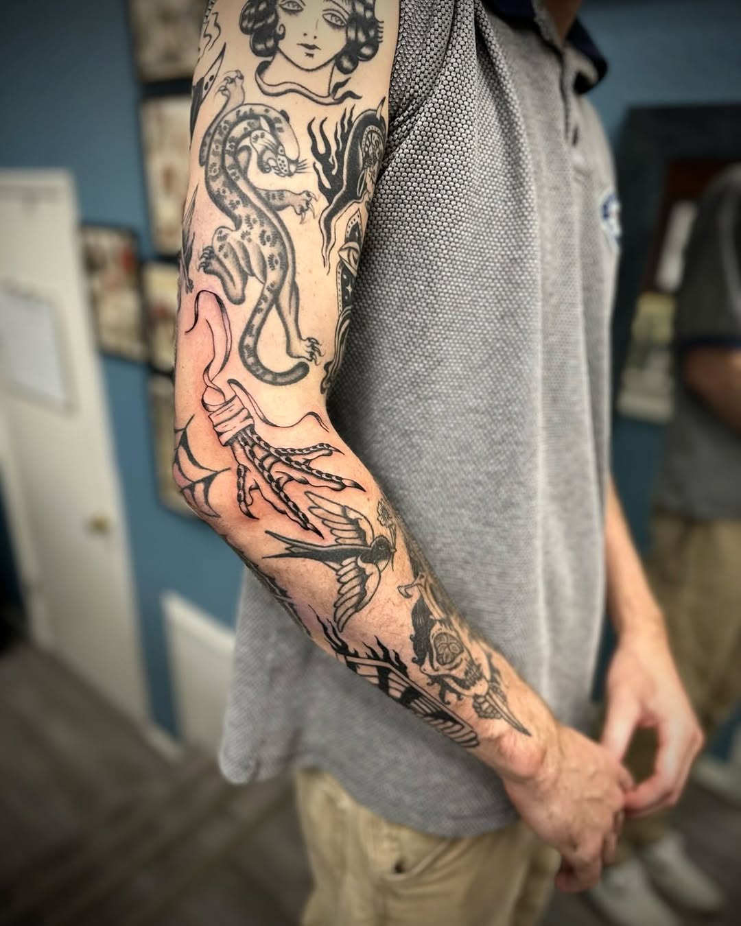 Tattoo by @rorysboring โ american_traditional, illustrative