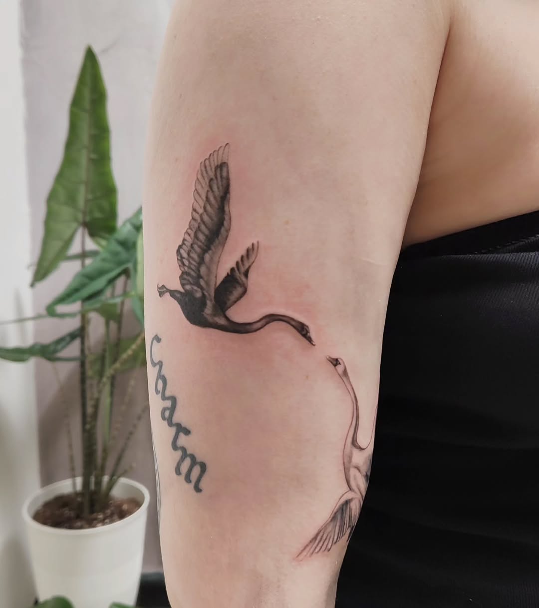 Tattoo by @m3ga.p1xlz — black_and_grey, realism
