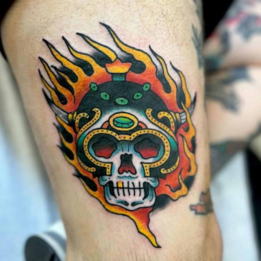 Tattoo by @jackhatchet — american_traditional, illustrative