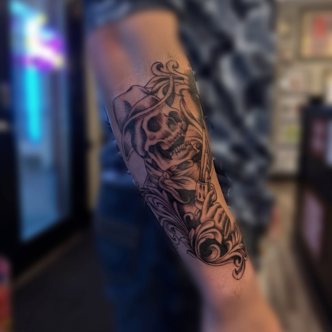 Tattoo by @josselynraetattoo — black_and_grey, realism