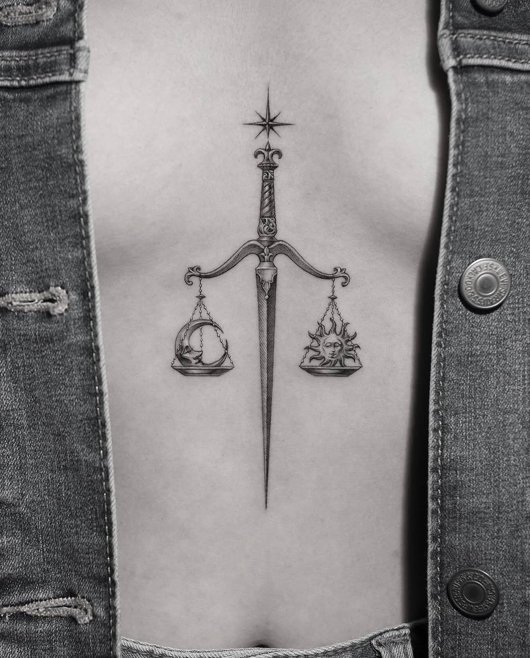 Tattoo by @jeon______ — black_and_grey, fine_line