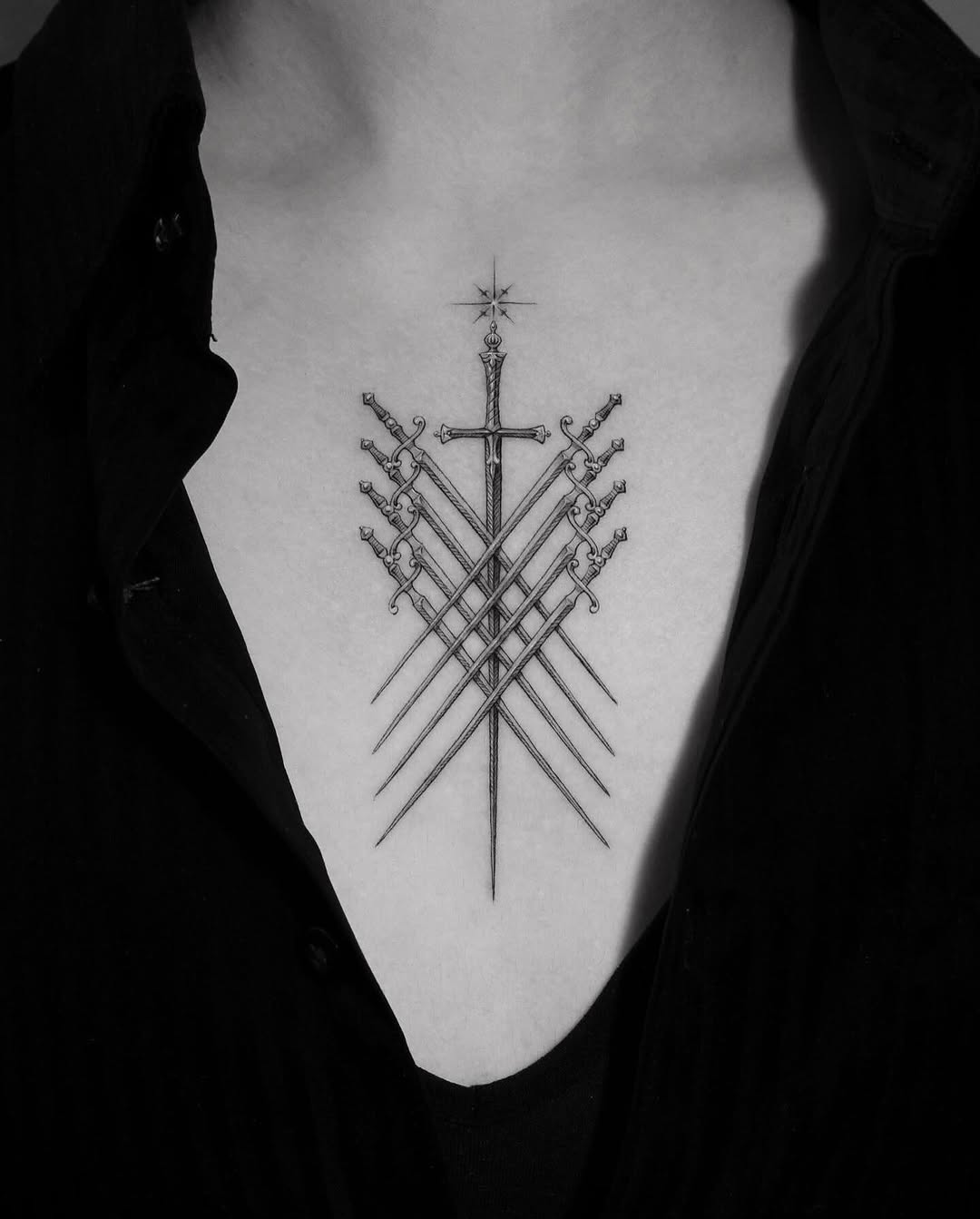 Tattoo by @jeon______ — fine_line, black_and_grey