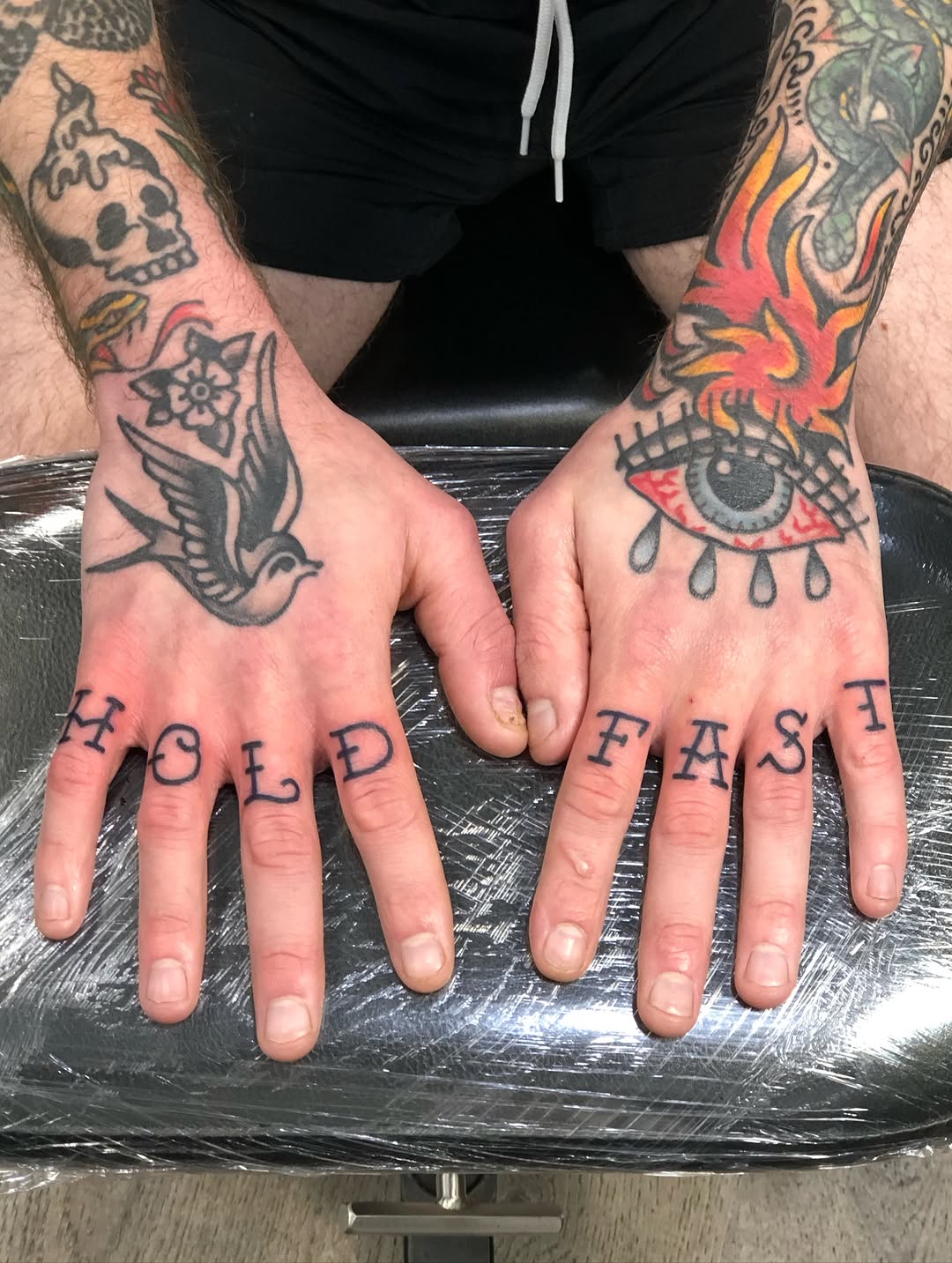 Tattoo by @nicksharratt — american_traditional, lettering_script